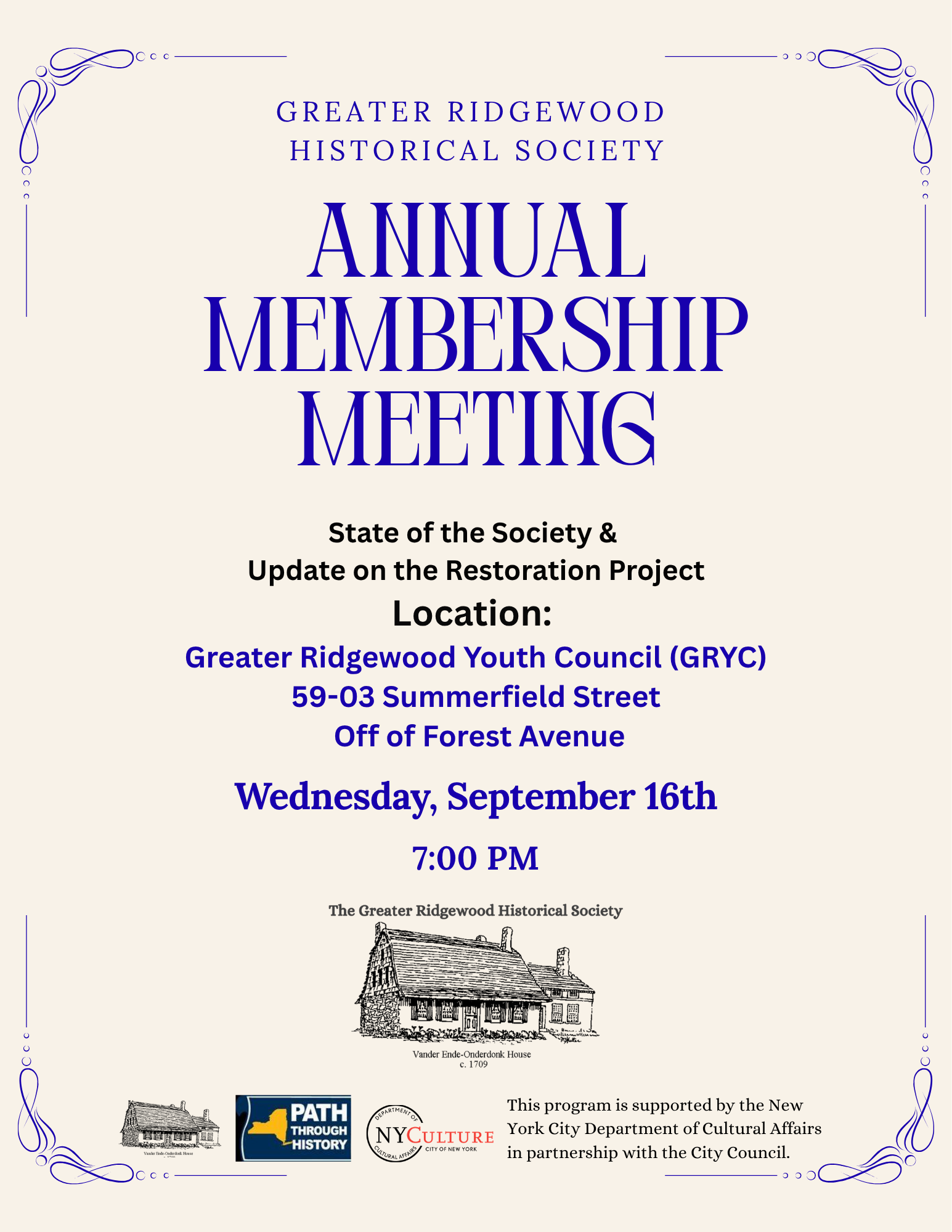 GRHS Annual Meeting 