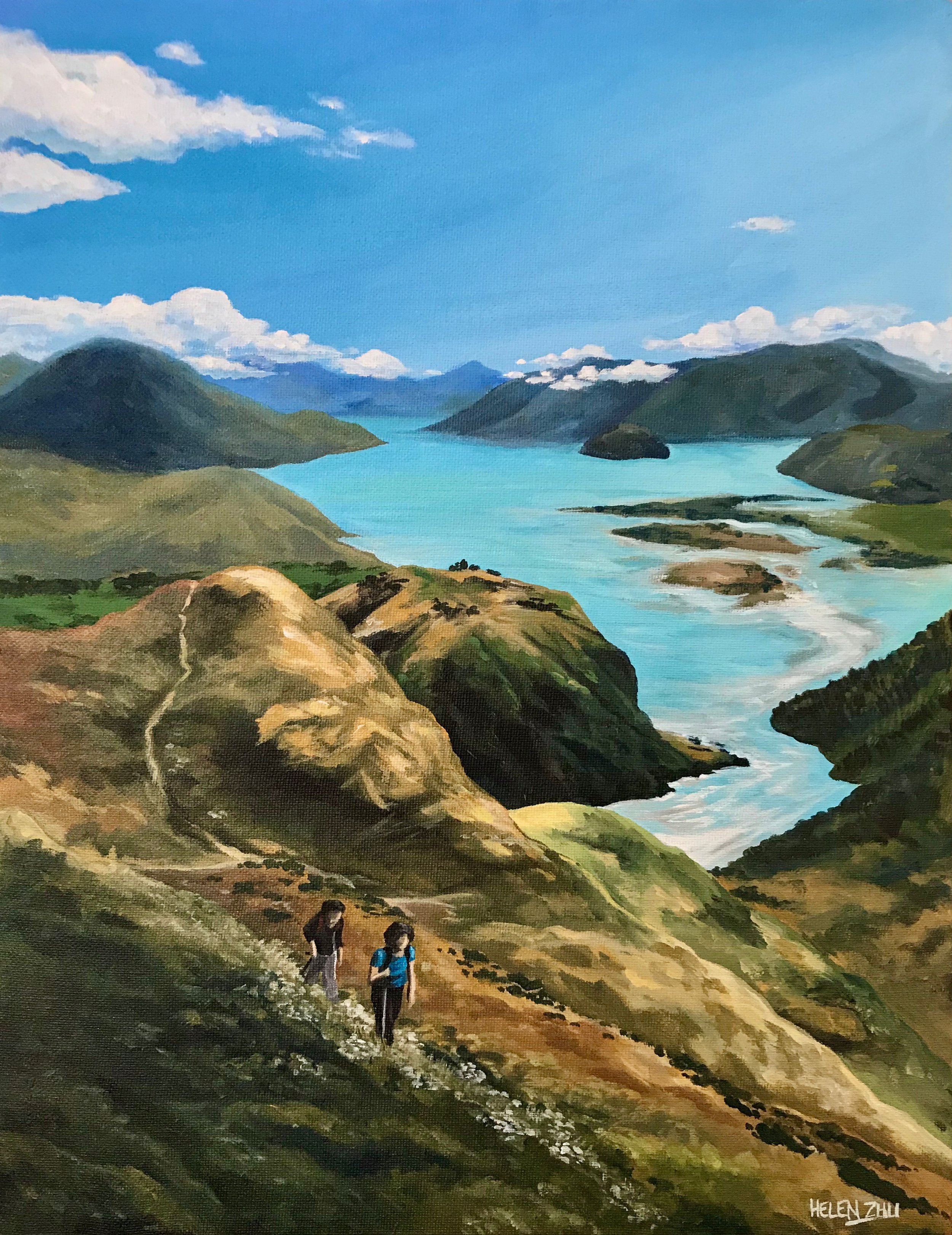 Diamond Lake, 18" x 14"
