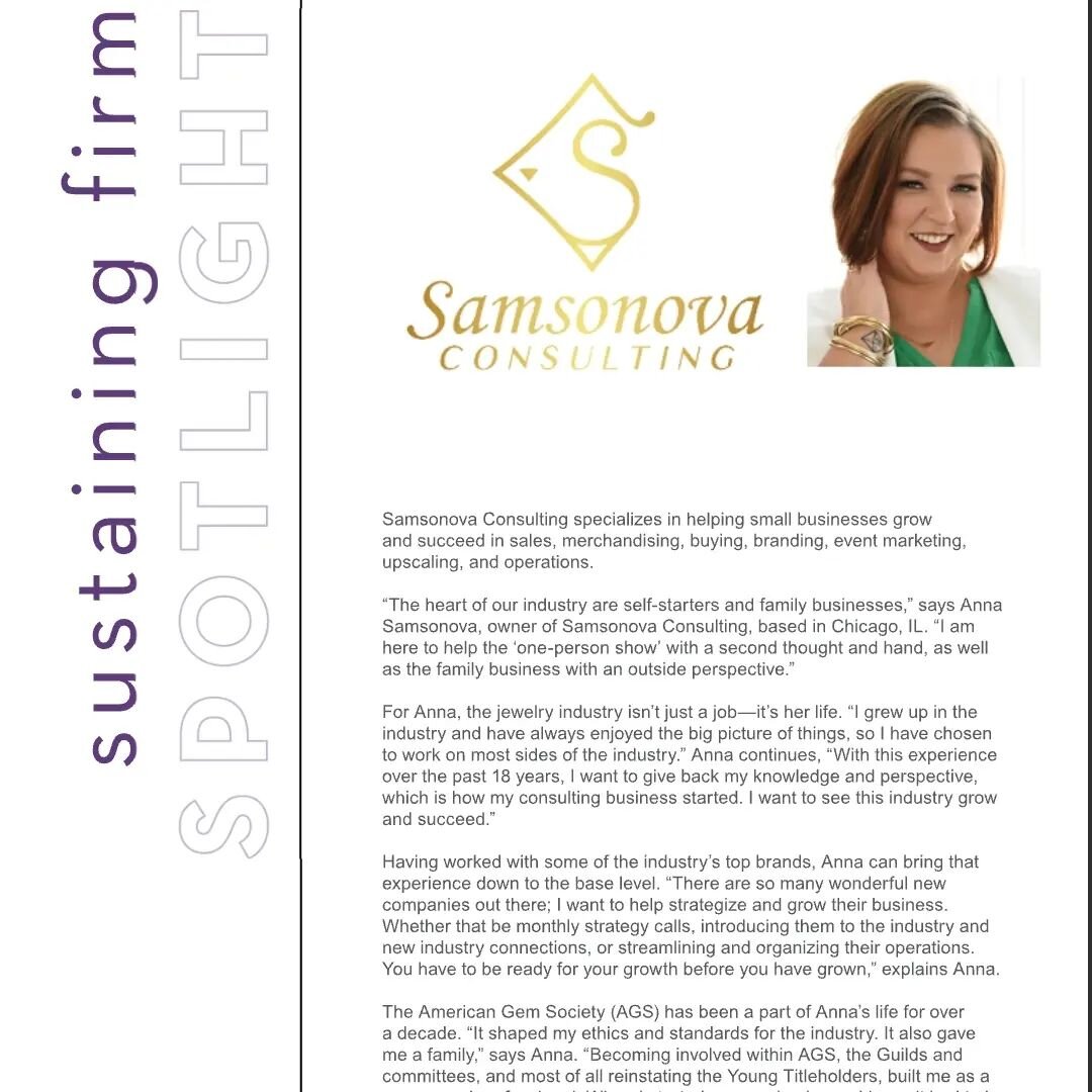 Thank you @agscommunity for highlighting me in the Spectra, can't wait to see everyone in a few days! 

#samsonovaconsulting #spectra #highlight #icraveconclave