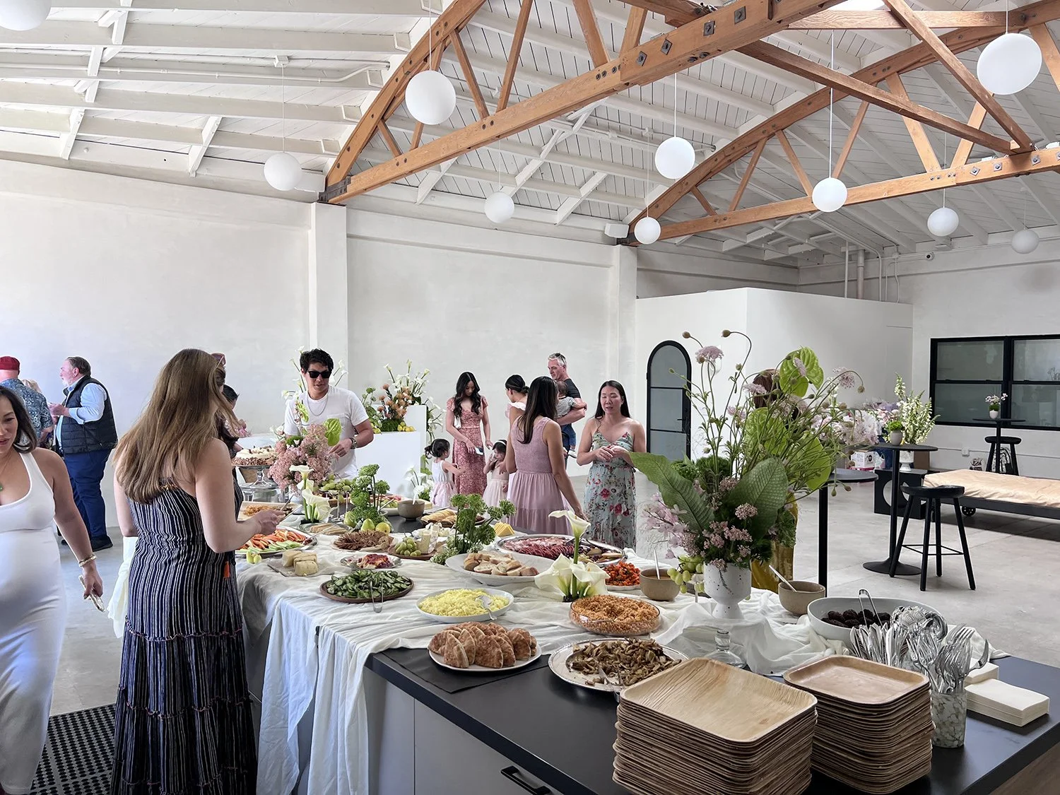 Lacuna baby shower food spread event indoor West Adams Los Angeles