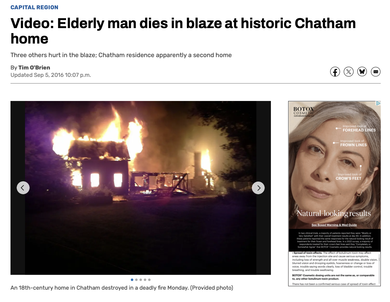 Our home on fire 