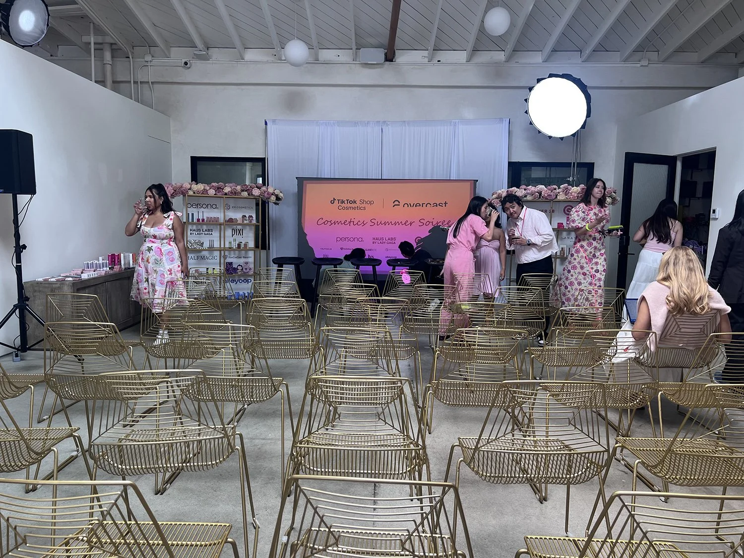 Lacuna presentation event with projector and seating indoor West Adams Los Angeles