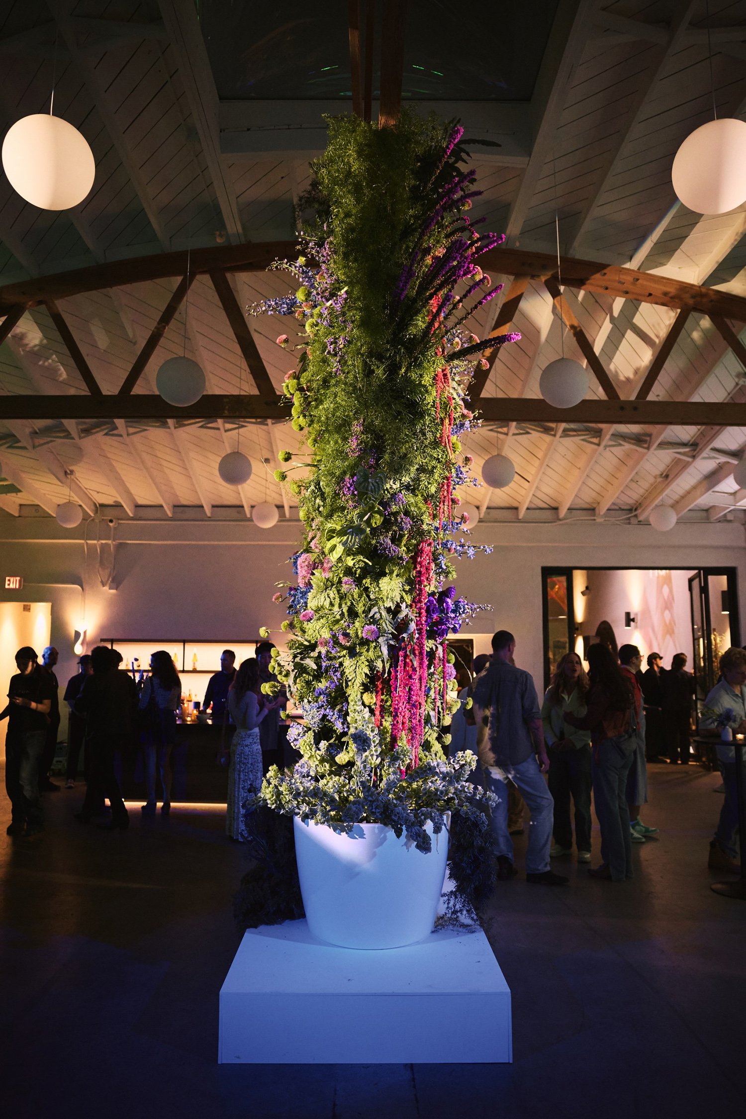 Lacuna lacunafest floral installation indoor event West Adams Los Angeles