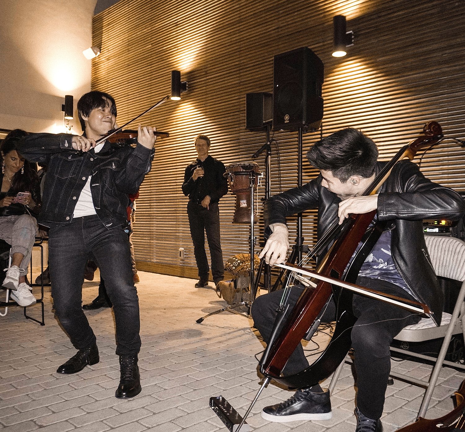 Lacuna Arkai live music outdoor performance cello West Adams Los Angeles