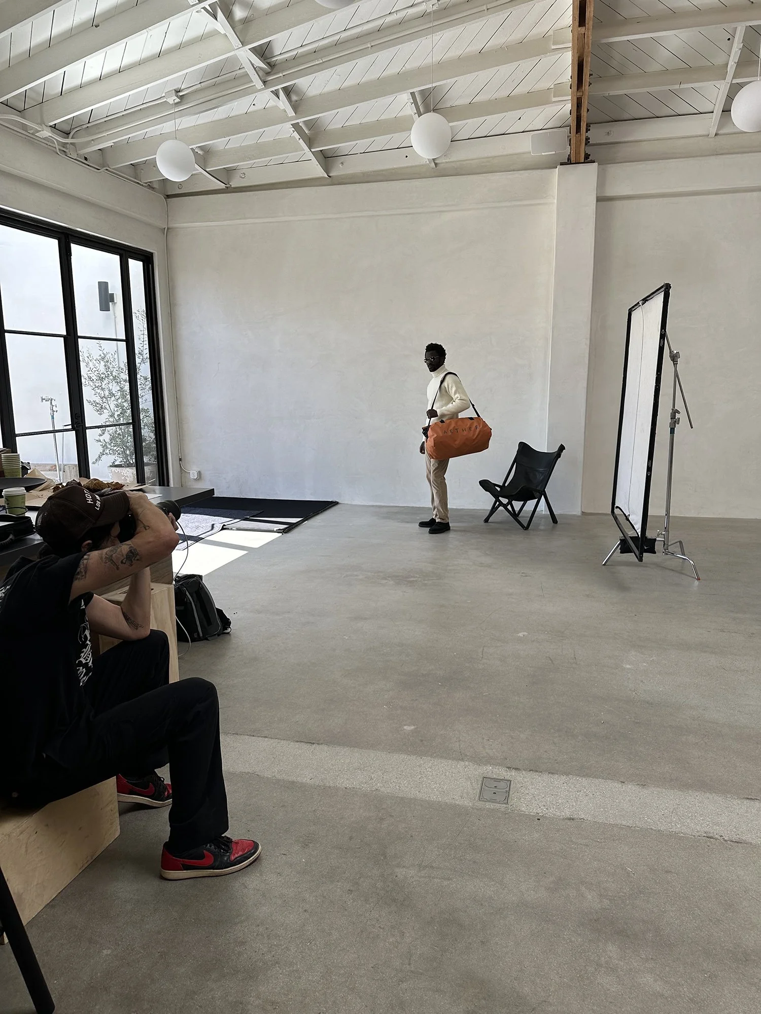 Lacuna photo shoot behind the scenes indoor studio West Adams Los Angeles