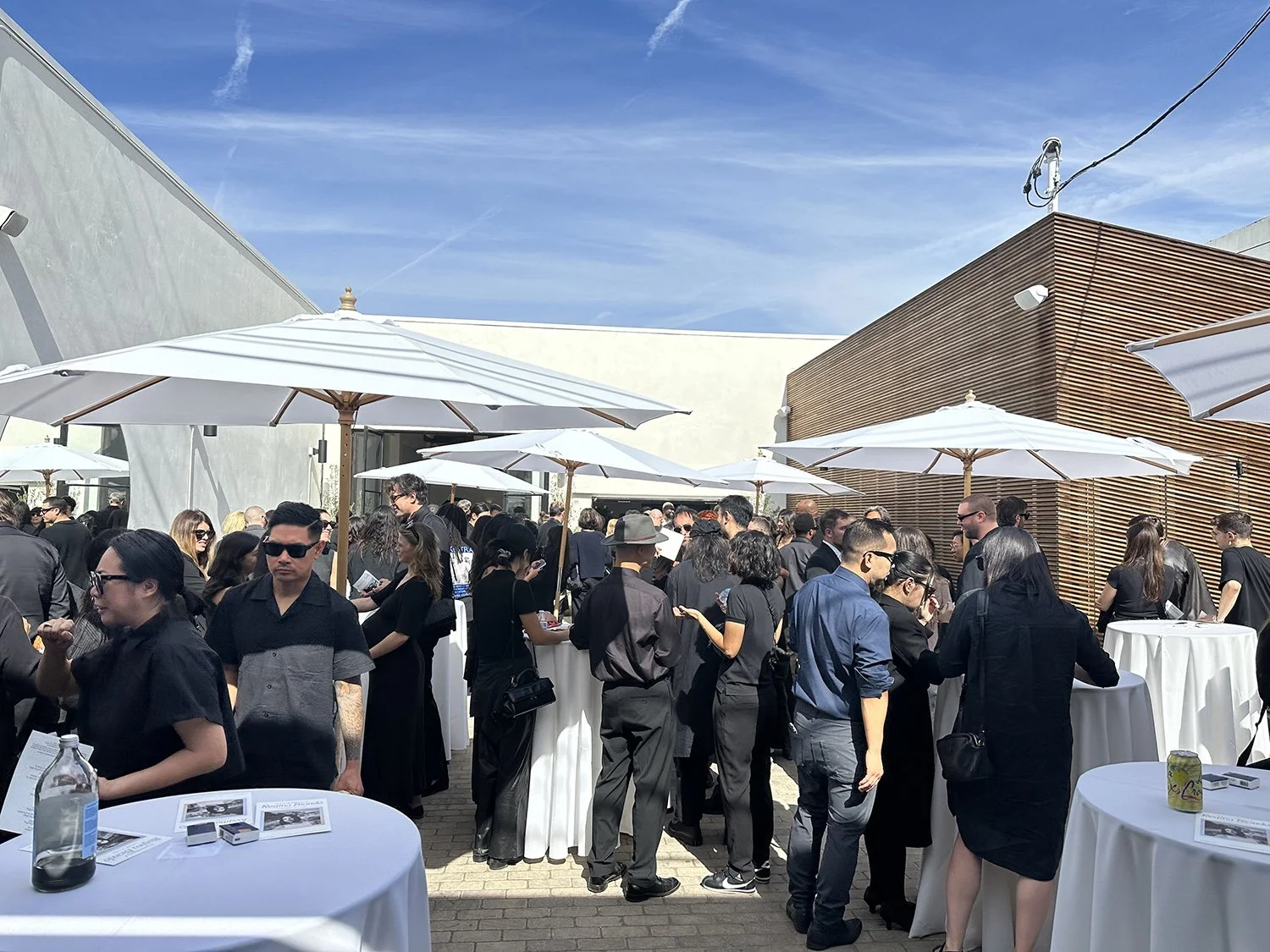Lacuna outdoor pink event circle wall West Adams Los Angeles