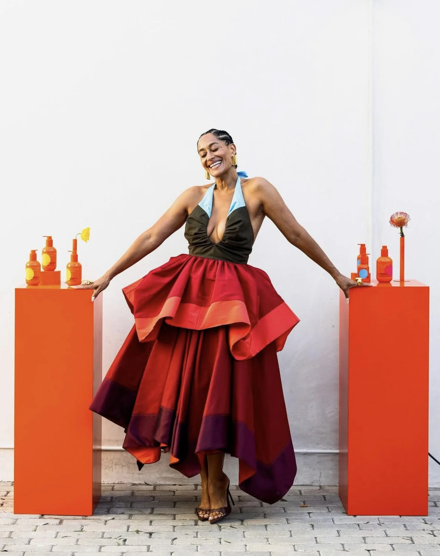 Lacuna Tracee Ellis Ross brand event with podiums West Adams Los Angeles