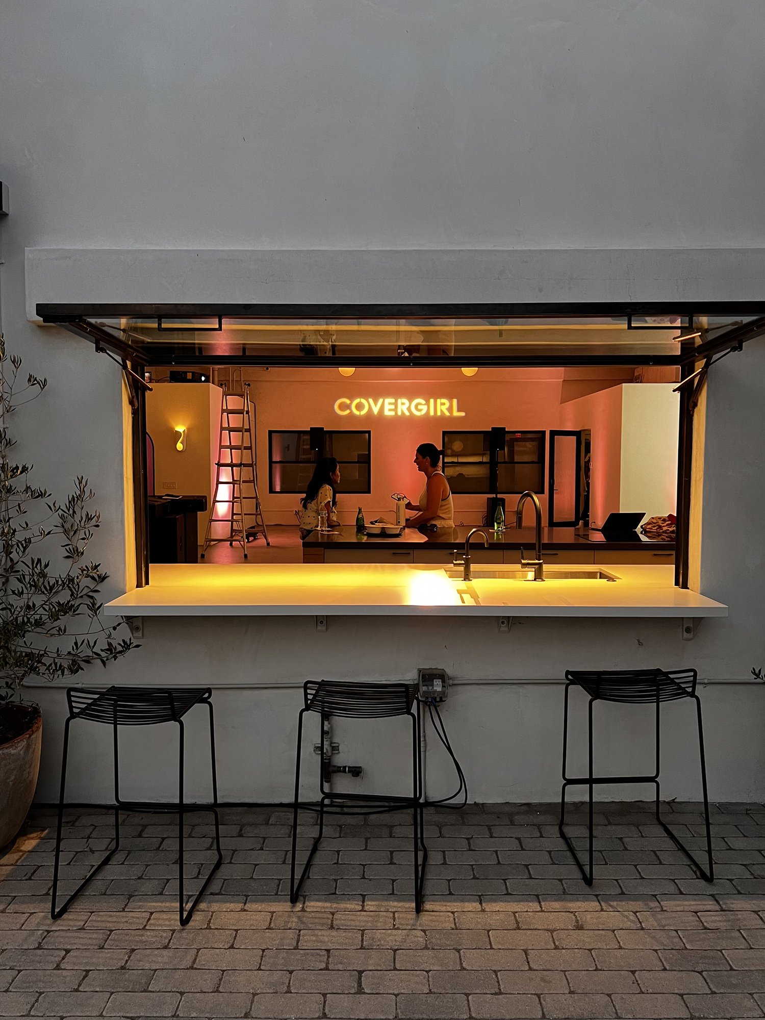 Lacuna Chanel branded bar setup event West Adams Los Angeles