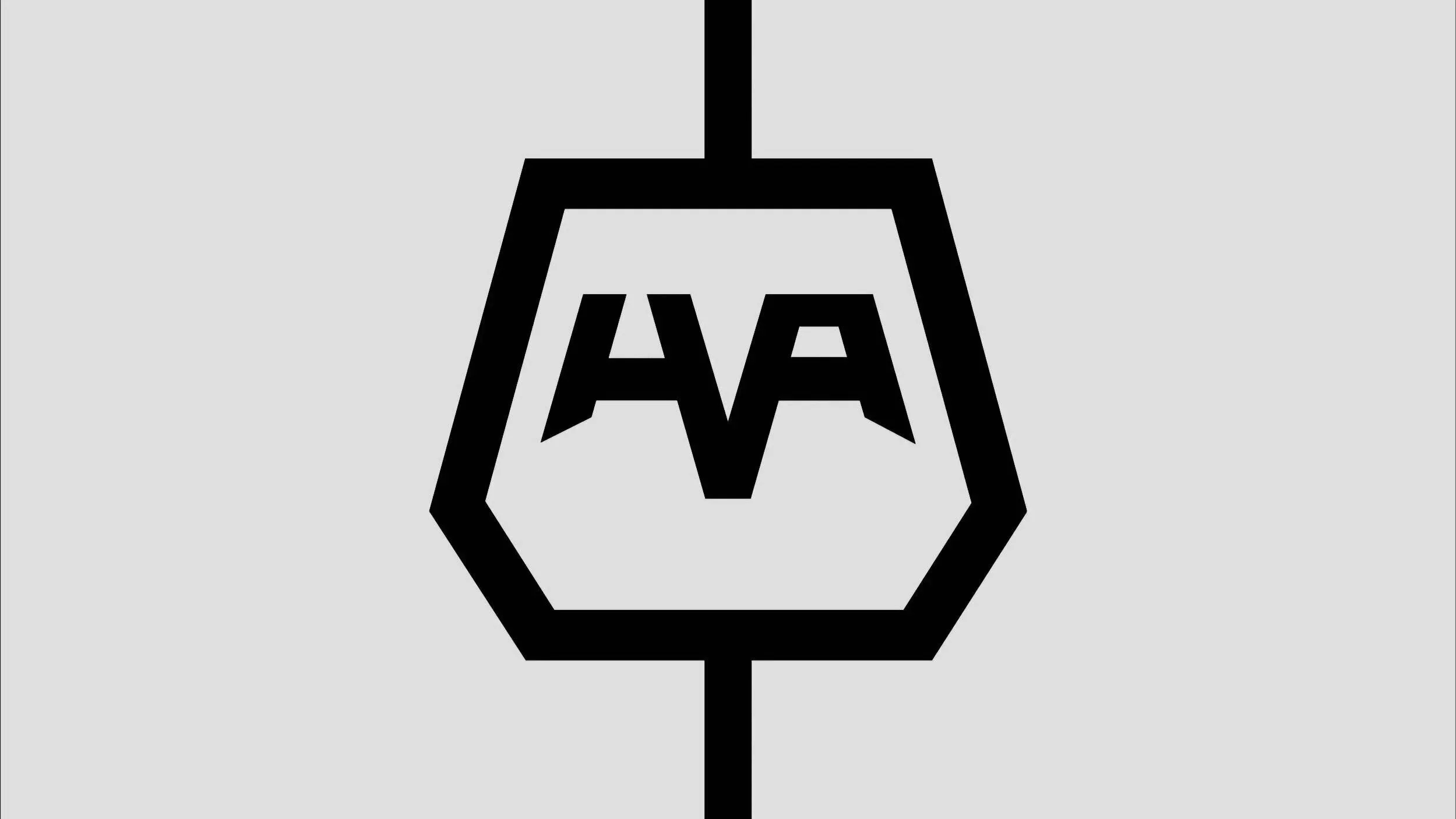Bold black geometric Hamilton Vibes Art logo featuring stylized HVA lettering inside modern hexagonal line design
