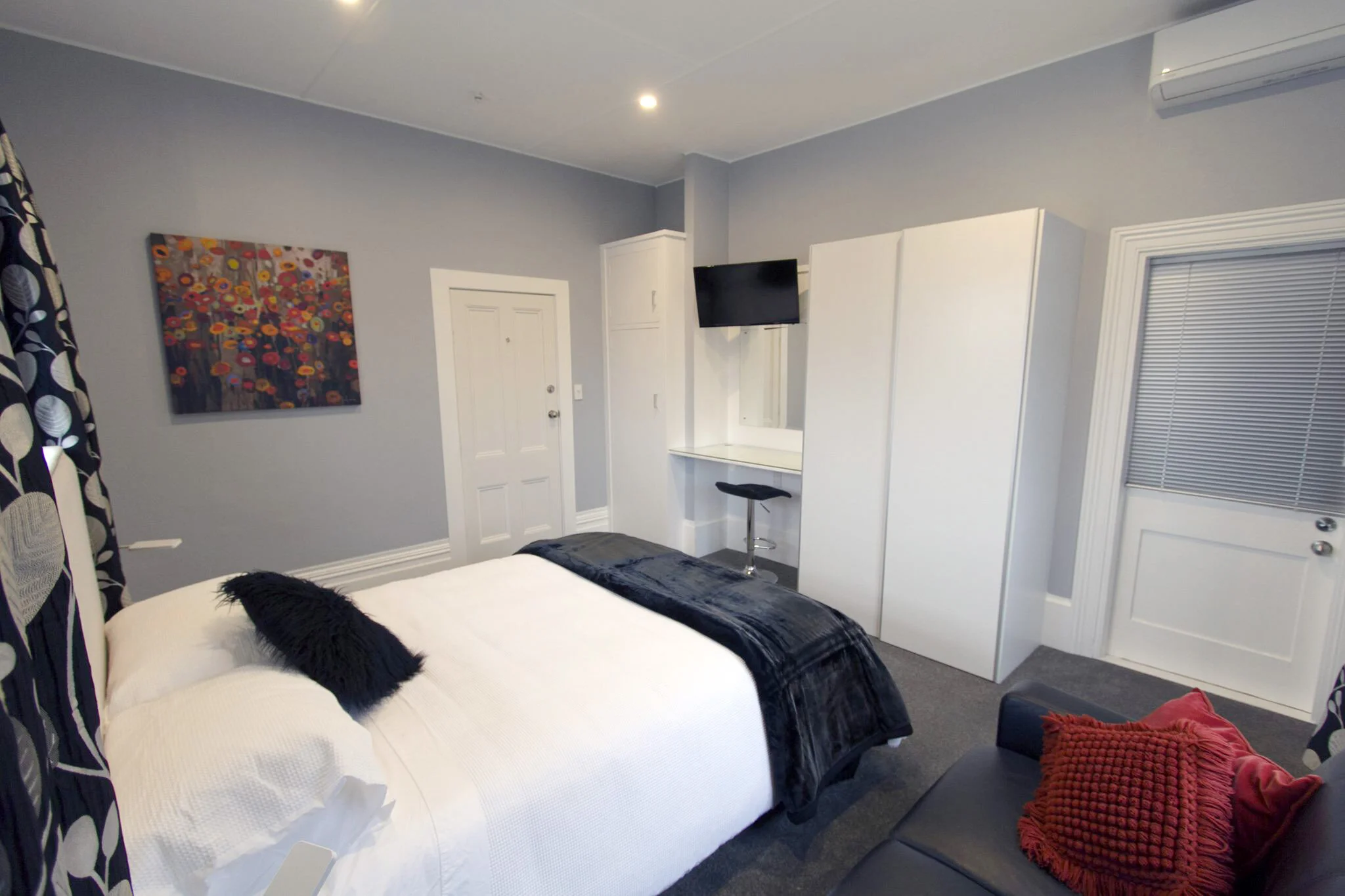 Co-living bedroom on Colombo St, Christchurch