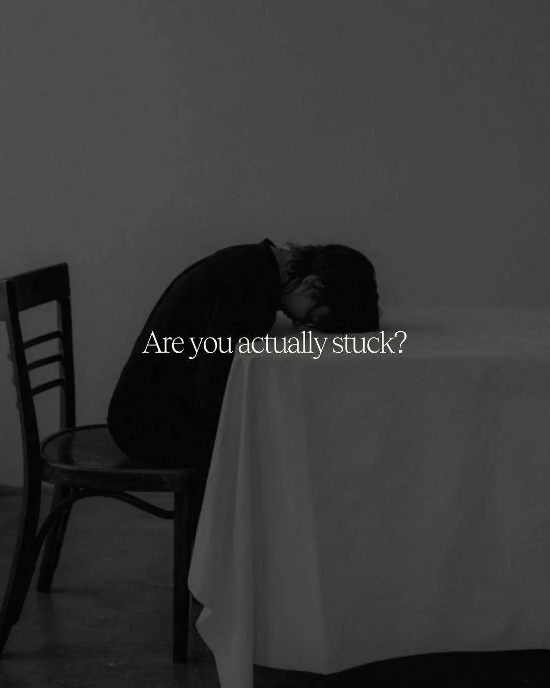 Maybe you&rsquo;re like me. Gripping the thing that got you this far and calling it strategic or expertise.

You&rsquo;ve worked so hard. You&rsquo;ve done all the things. But all that striving is keeping you from seeing what&rsquo;s actually possibl