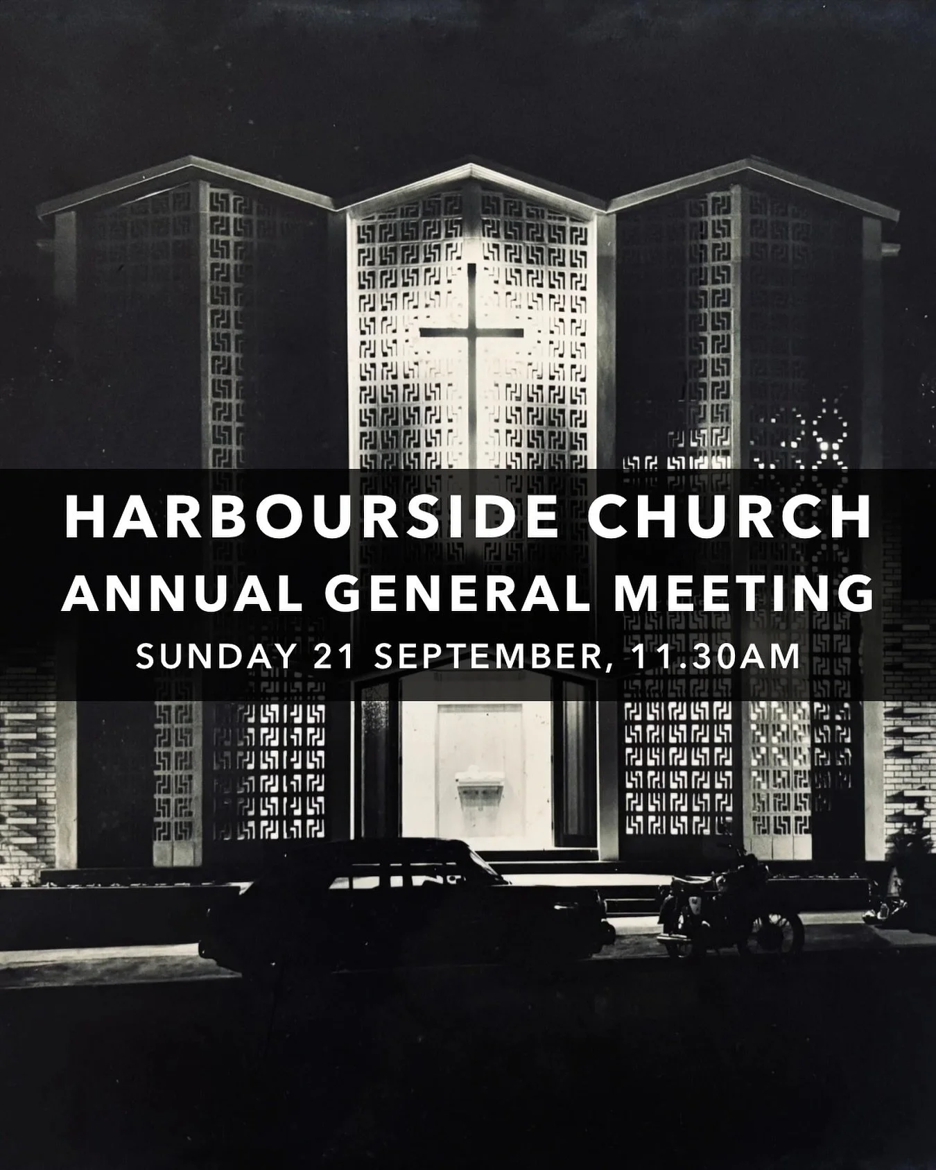 Our first Annual General Meeting is this Sunday, 21 September, at 11.30am. 

Our current church members are invited to attend to hear an annual report on the ministries and mission of Harbourside Church. 

Please contact Pastor Dave with any question