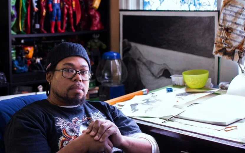 Local Artist Howard Barry (photo credit Carolina Hidalgo)   (article)