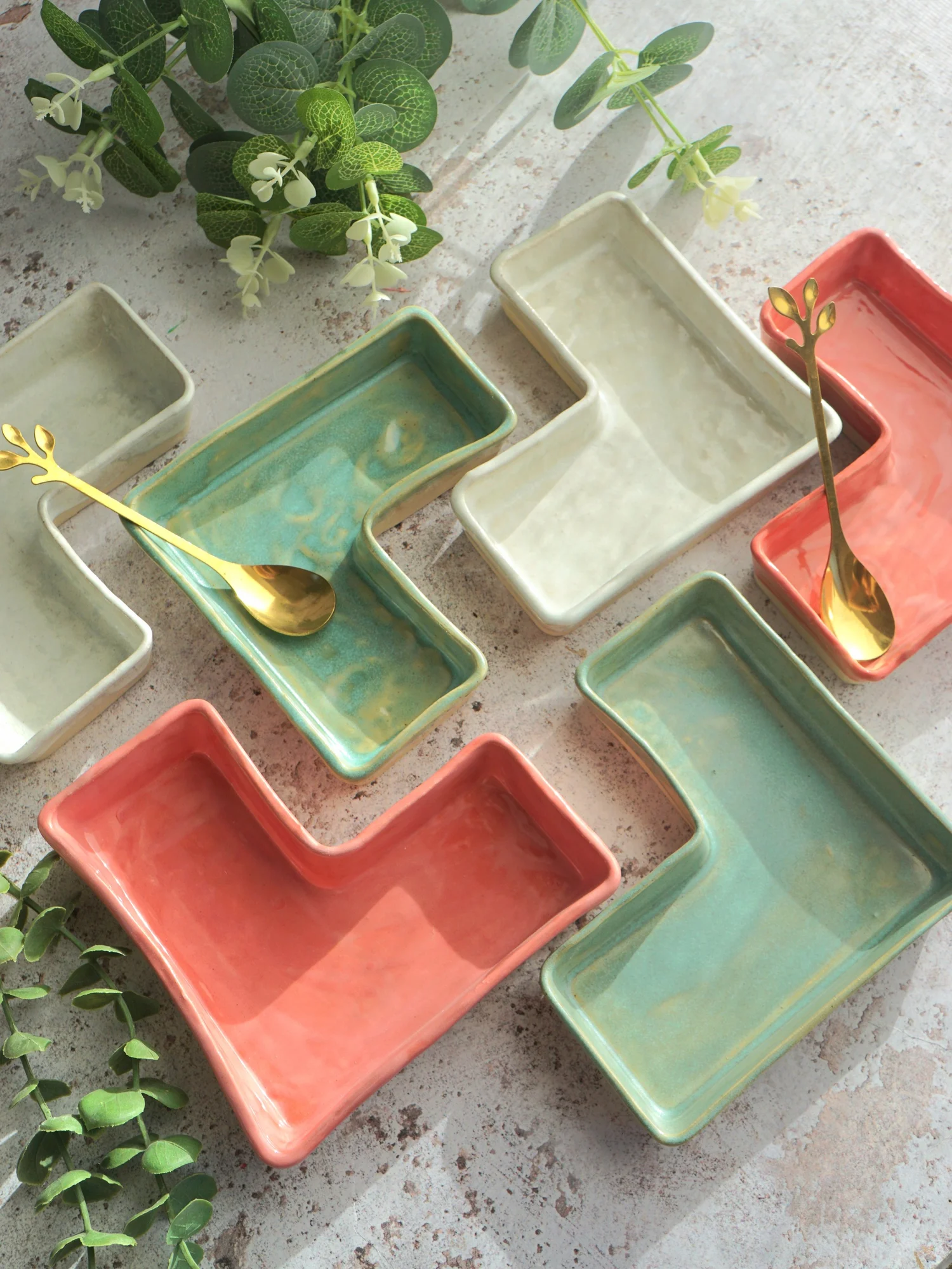 Handcrafted Ceramic Snack Dishes, Jenny Hopps Pottery. — J.Hopps