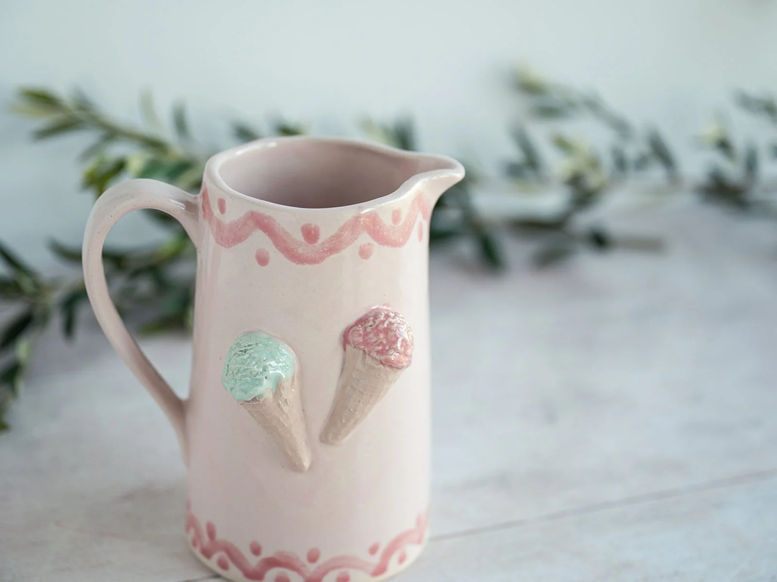 Handcrafted Ceramic Jugs - 'Ice Cream'