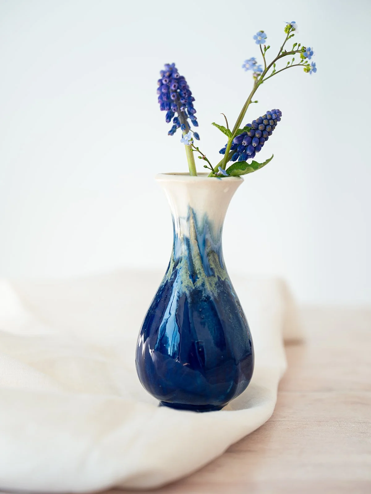 Handcrafted Ceramic Vase - Cobalt Blue