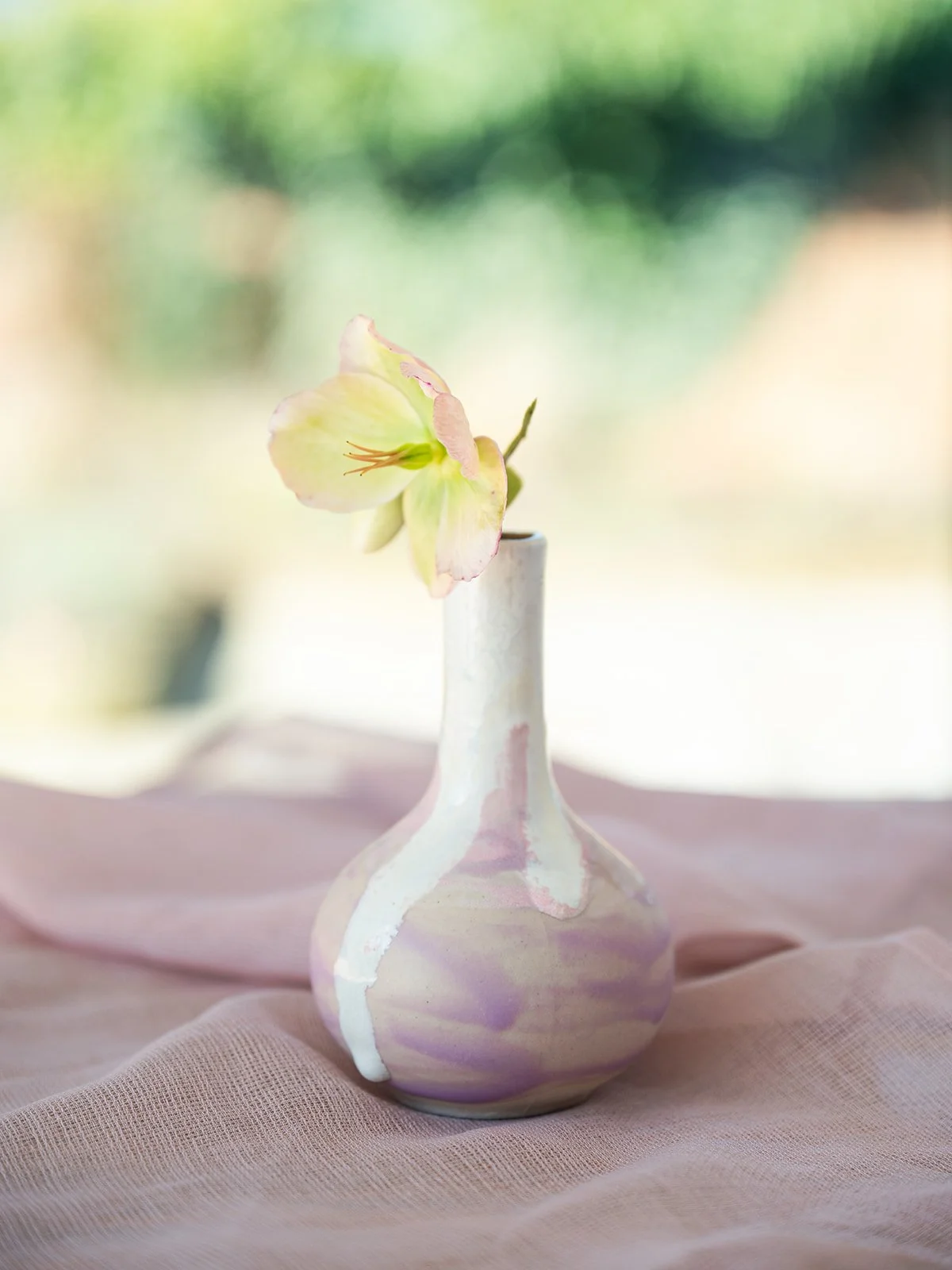Handcrafted Ceramic Bud Vase - Lilac