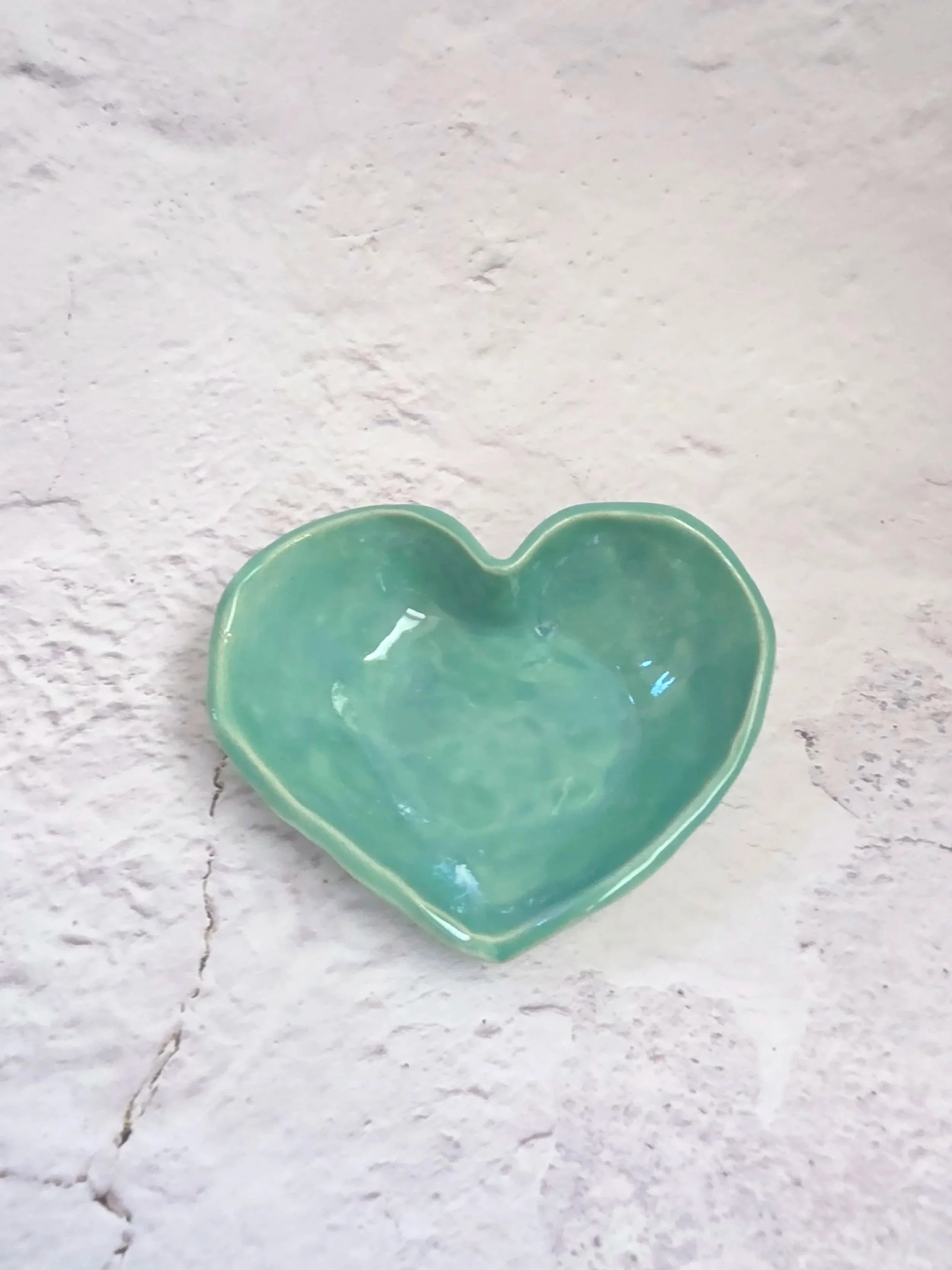 SALE - Heart Bowl - Green