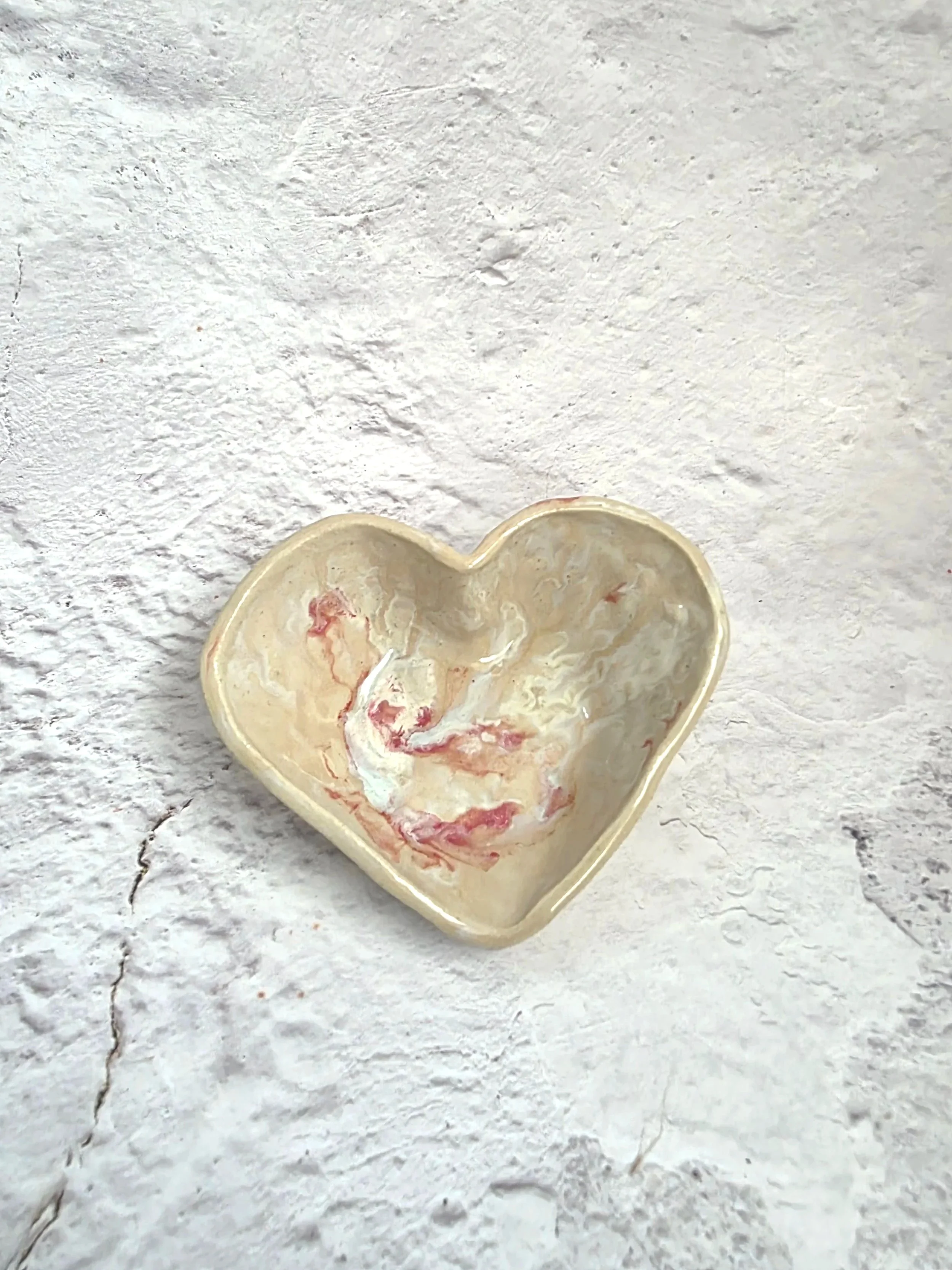 SALE - Mini Heart Bowl - Dream & Rose