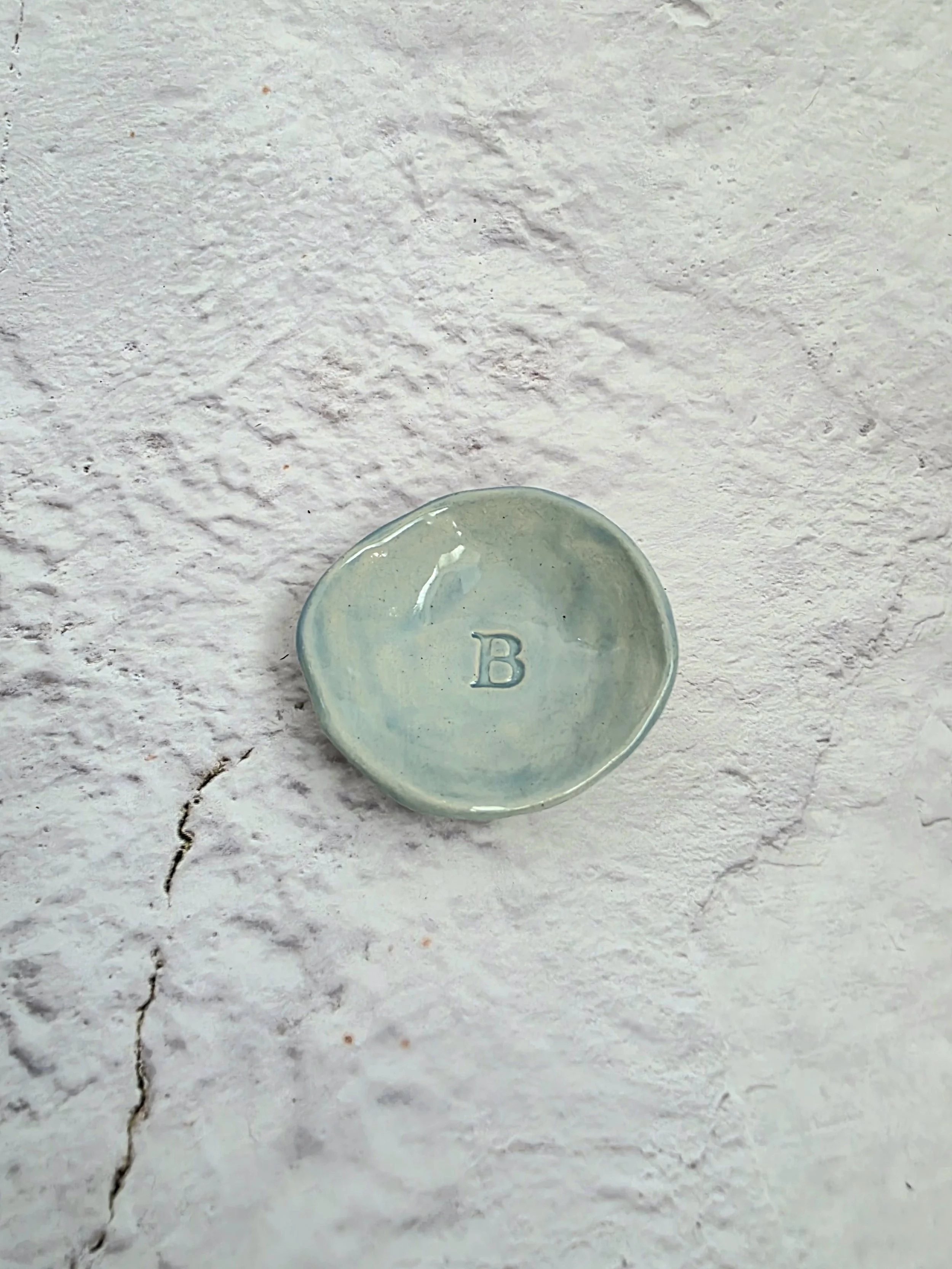 SALE - Mini Ring Dish - Letter B
