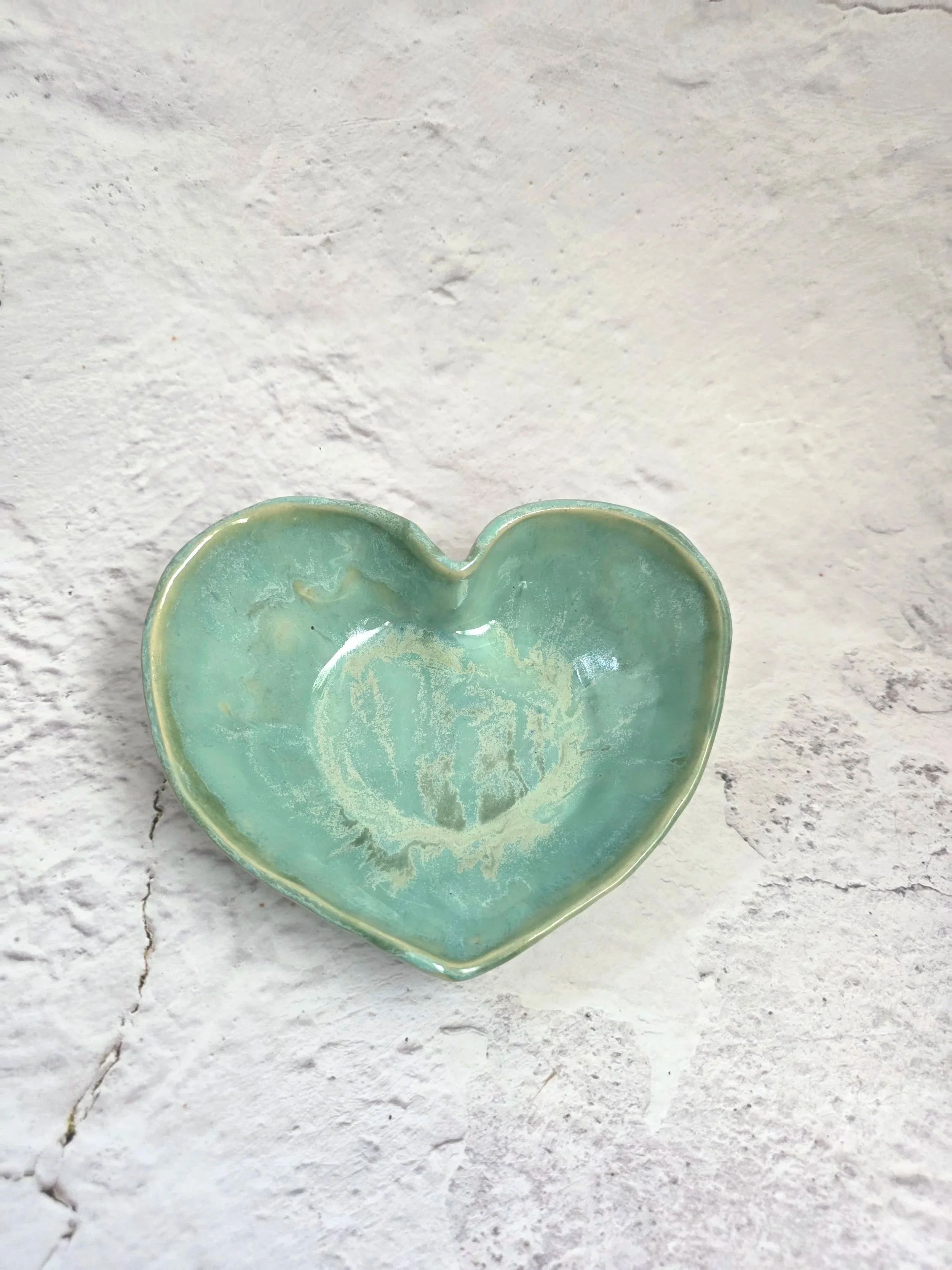 SALE - Heart Bowl - Green