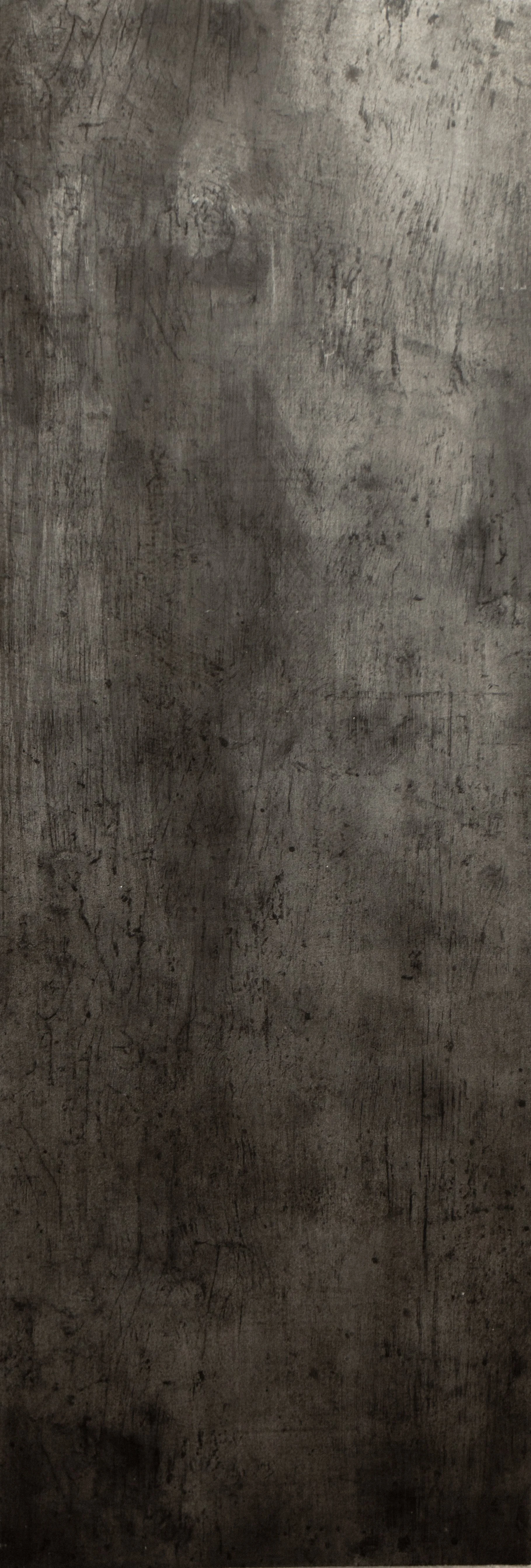 ‘Untitled’ - 110x38 cm - Charcoal, caseïne on panel