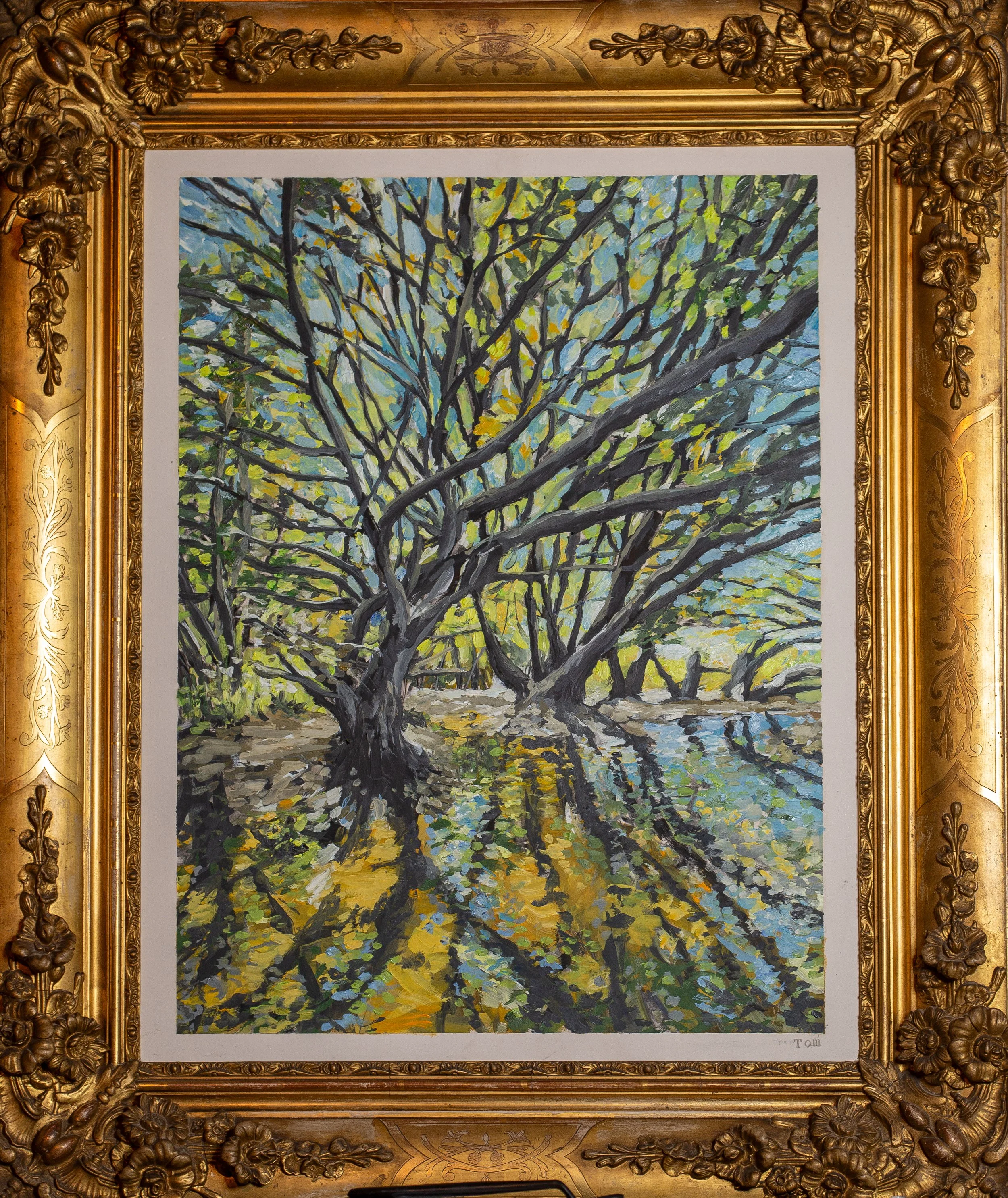 ‘Untitled’ - 78x65 cm - Oil on panel in gilded frame