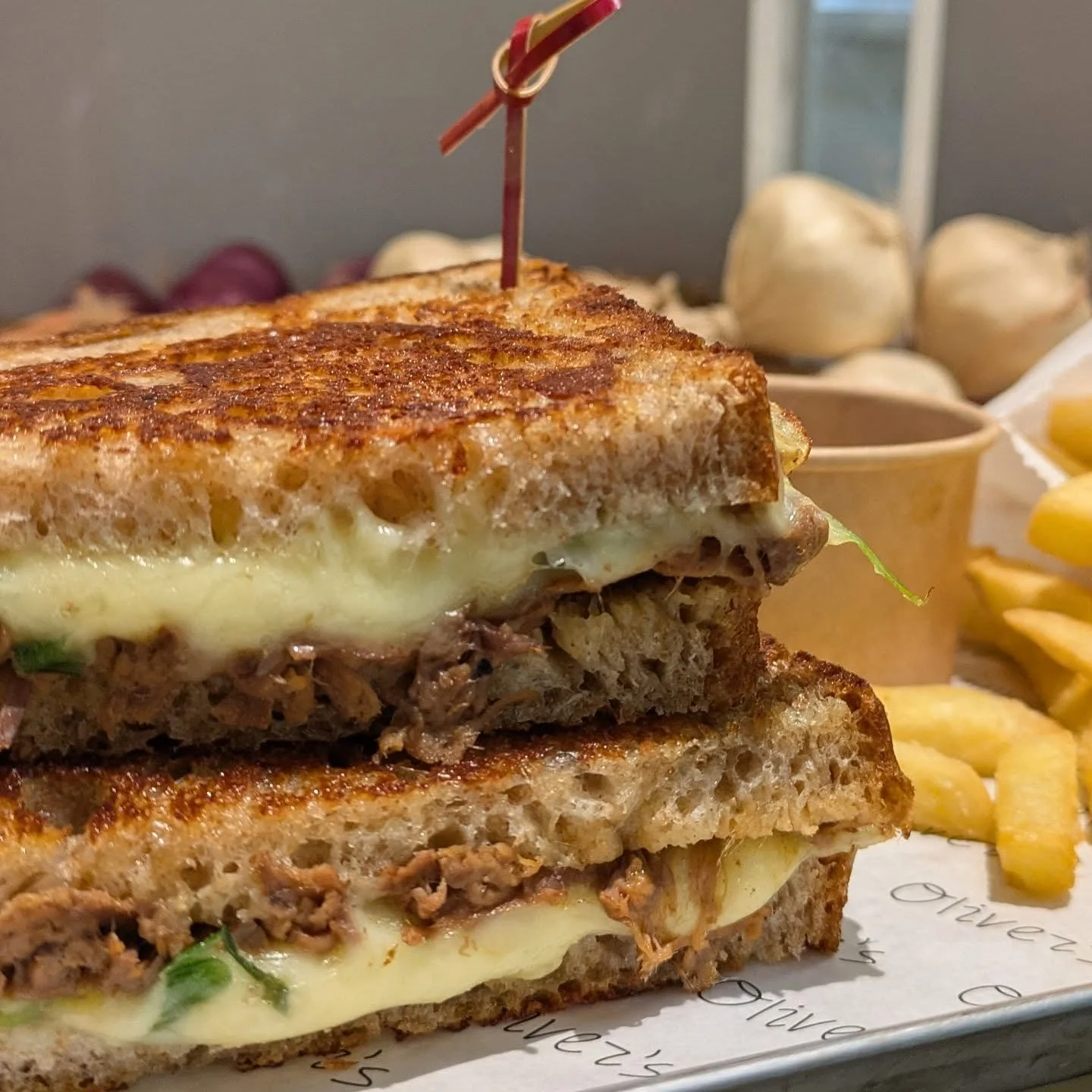 We&rsquo;re celebrating the cheesiest day of the year with our Ultimate Cheesy Sourdough Toastie - golden, gooey, and grilled to perfection on Oliver&rsquo;s Grill 🔥

It&rsquo;s the perfect comfort bite - melty, crispy, and absolutely irresistible. 