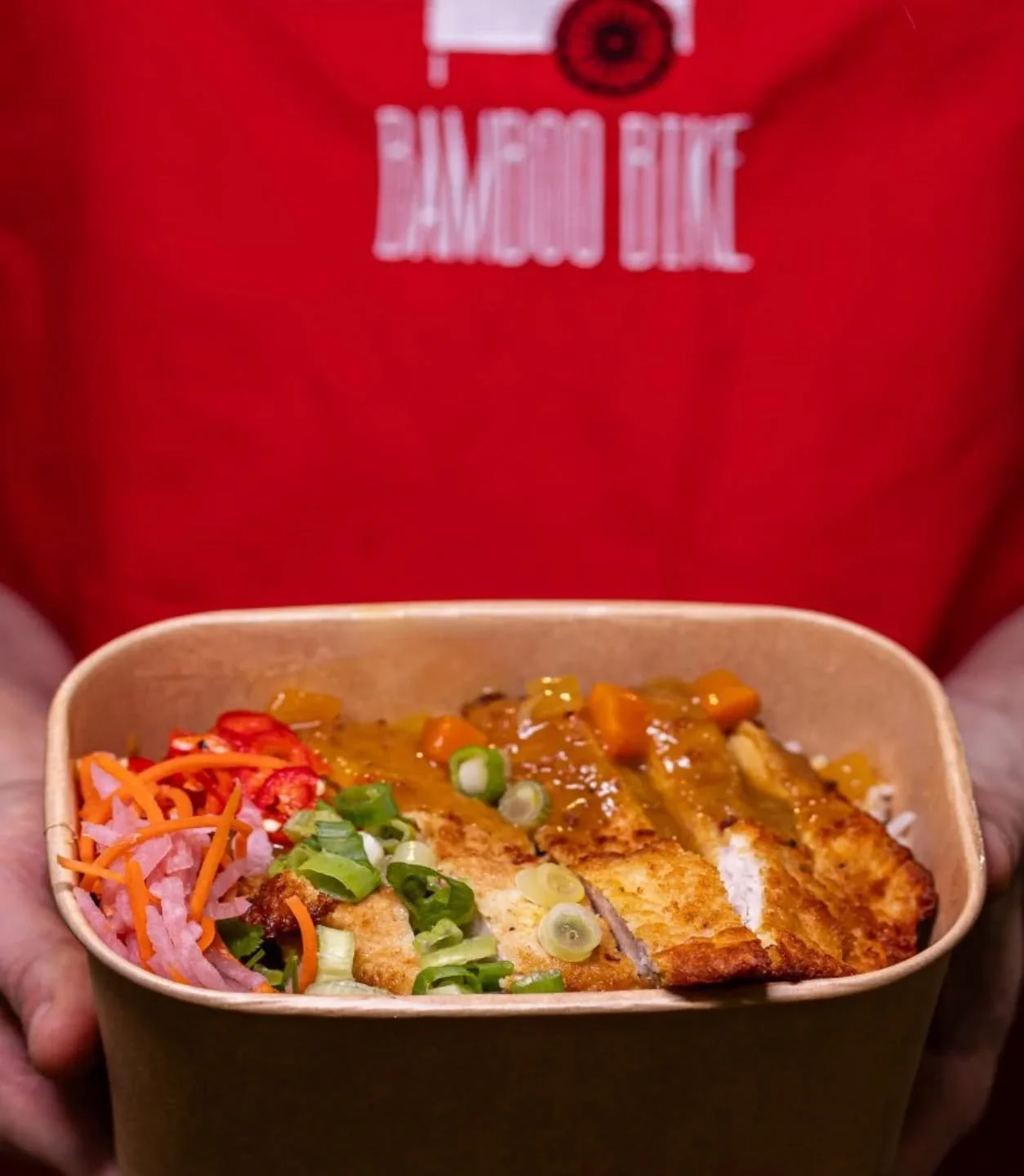 Golden, crunchy perfection served with all the good vibes by Bamboo Bike π