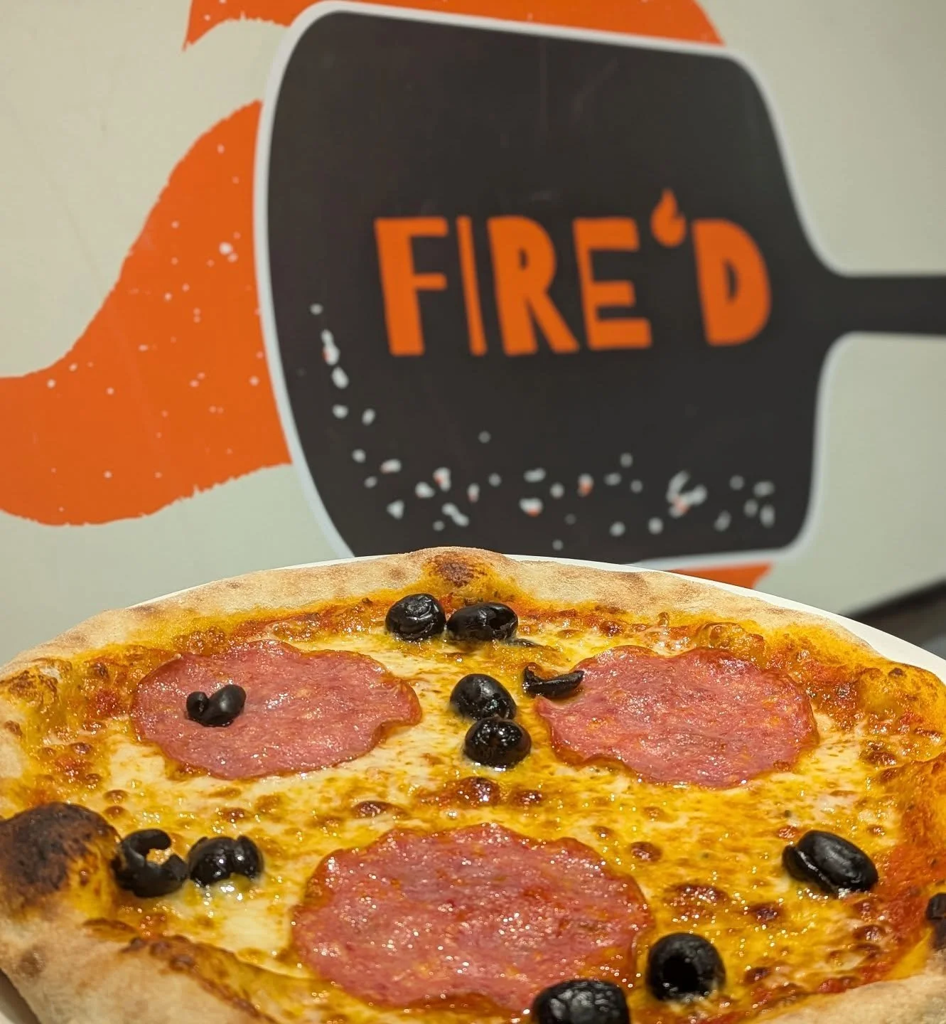 Crispy crust, melty cheese, fire in every bite. 🍕🔥 Handmade pizzas fresh from the FIRE&rsquo;D counter oven - this is what pizza dreams taste like.