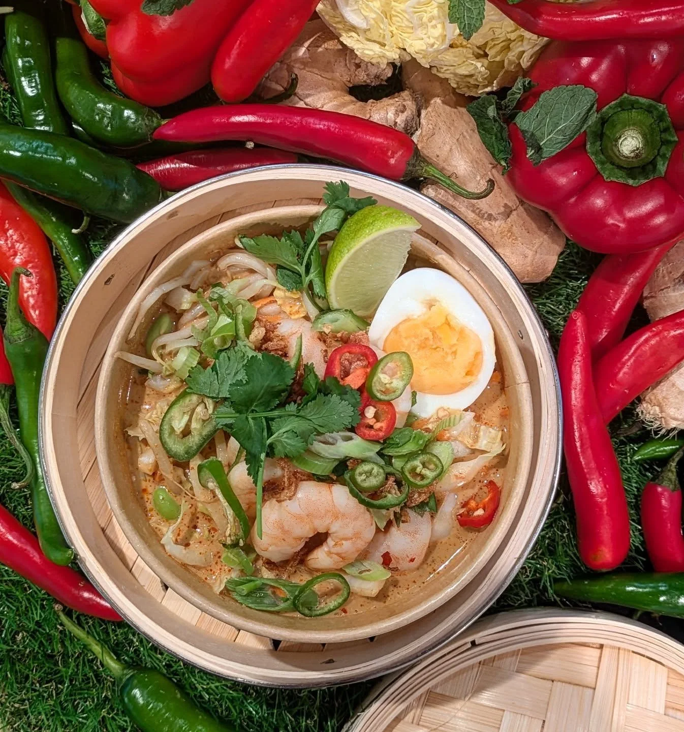 Big flavour. Bold spice. Bowls that bang! 🥢🔥 Dive into our Laksa bowls - only at Bangin&rsquo; Bowls! 🍜