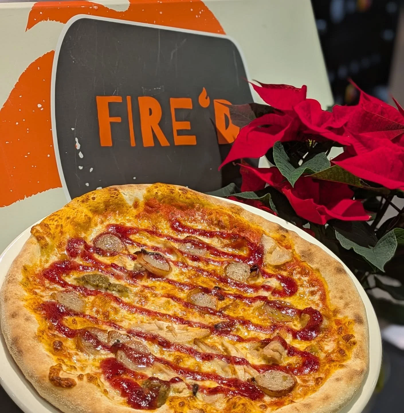 Not a turkey fan? No problem! FIRE&rsquo;D has you covered with a festive Christmas pizza that brings all the cheer, minus the roast. 🍕✨