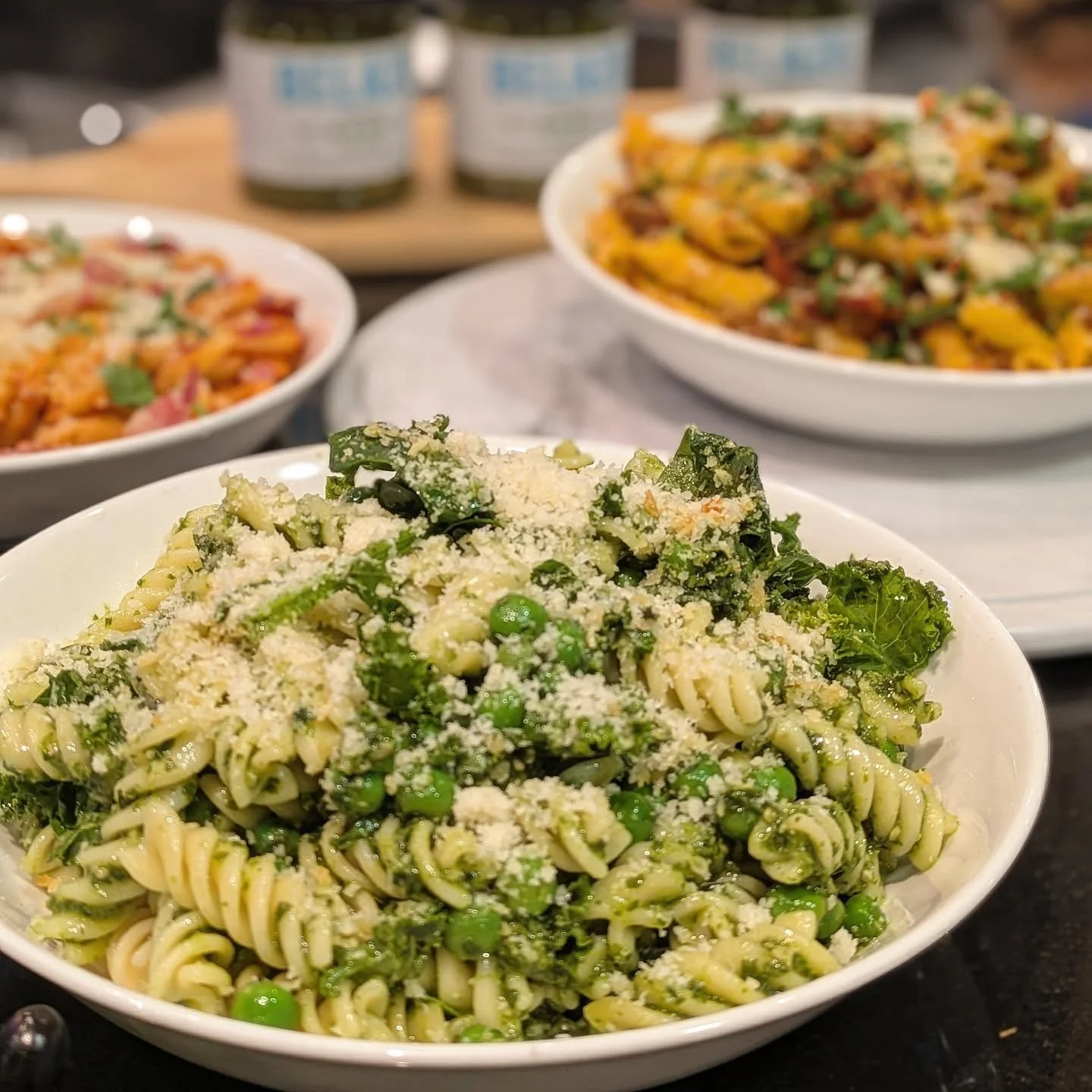 Today&rsquo;s pasta lineup at Salvatore&rsquo;s is serving pure comfort and bold flavour 🍝✨
🔥 Arrabbiata for a spicy kick
🌱 Vegan Pesto fresh and herby
🍫🧀 Cacio e Pepe rich and classic
🥩 Beef Rag&ugrave; slow-cooked and soulful