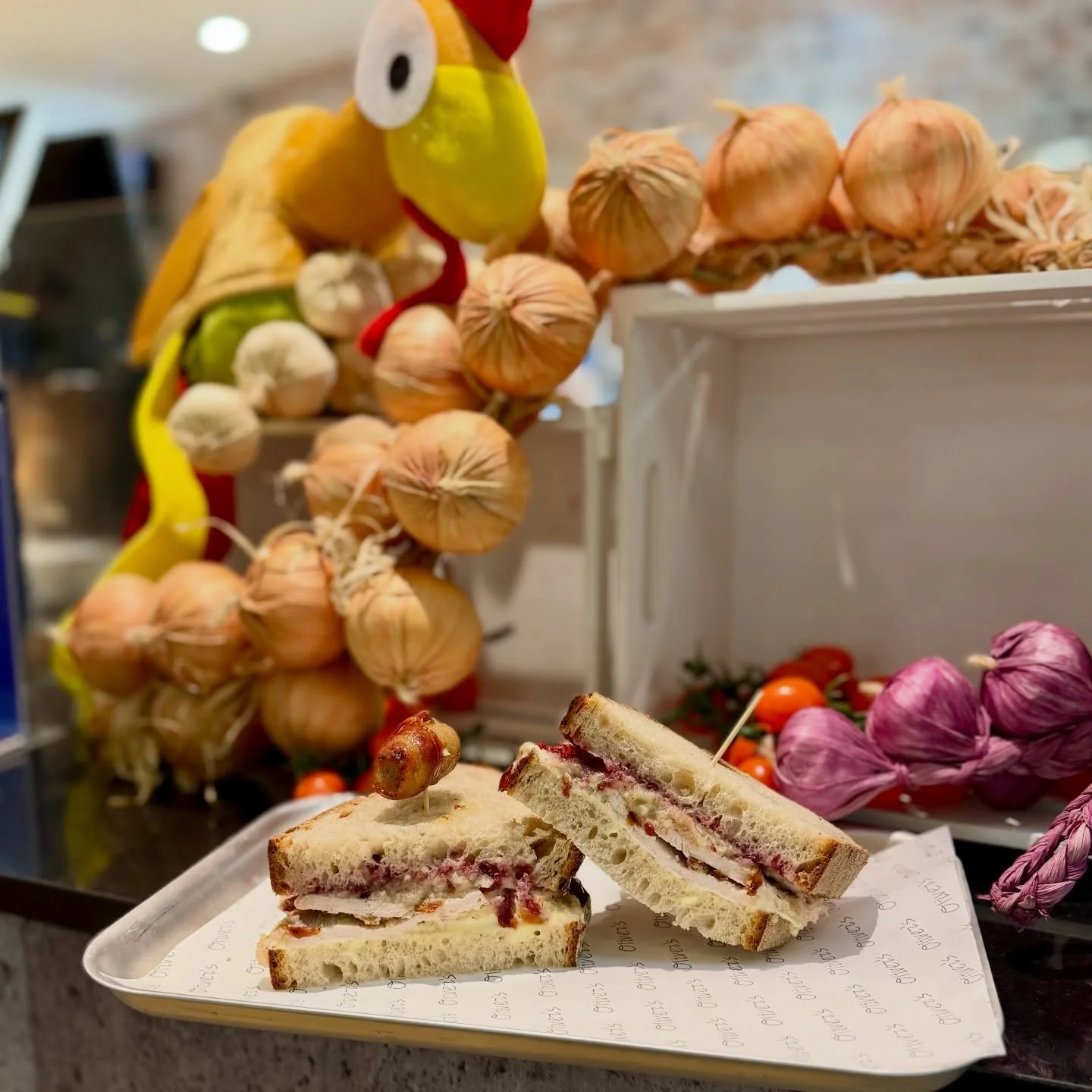 Head over to Oliver&rsquo;s Choice to fix your sandwich cravings🥪

🦃Roast turkey and sage &amp; onion stuffing on some beautiful sourdough bread with cranberry jam. 

What a flavour bomb combo!