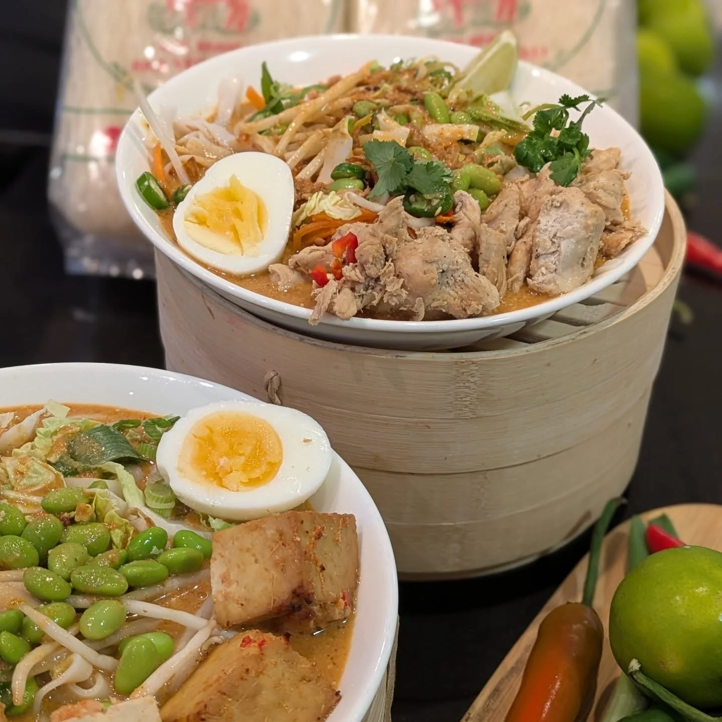 Steaming, fragrant, and impossible to resist.
Today&rsquo;s Bangin&rsquo; Bowl laksa is layered with coconut richness, warming spice, and bold, vibrant flavour in every mouthful.