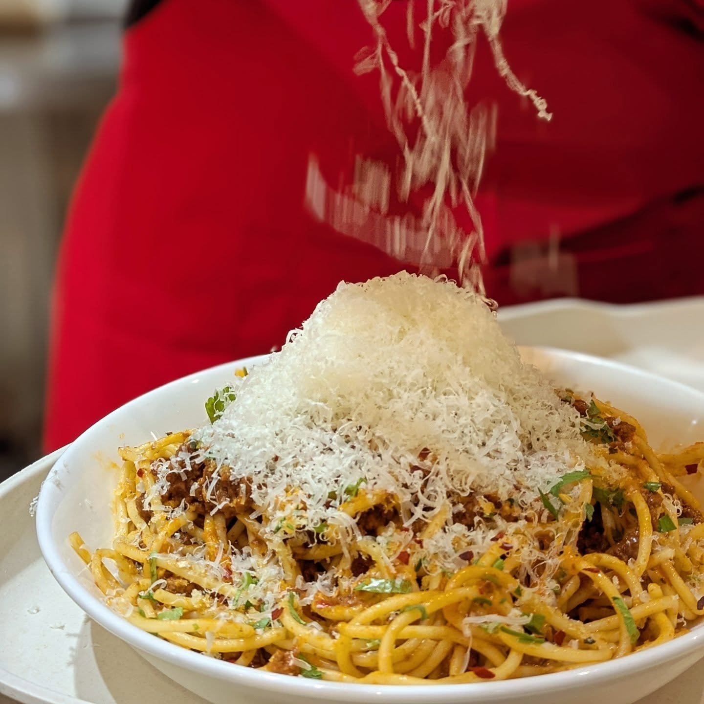 Fresh pasta dreams at Salvatore&rsquo;s ✨🍝

Today&rsquo;s line-up is pure Italian comfort:
🌱 Vegan Pesto
🌶️ Arrabbiata (hello heat 👀)
🧀 Cacio e Pepe &ndash; simple, silky, iconic

Freshly made. Tossed to perfection. Gone in minutes. 🤤