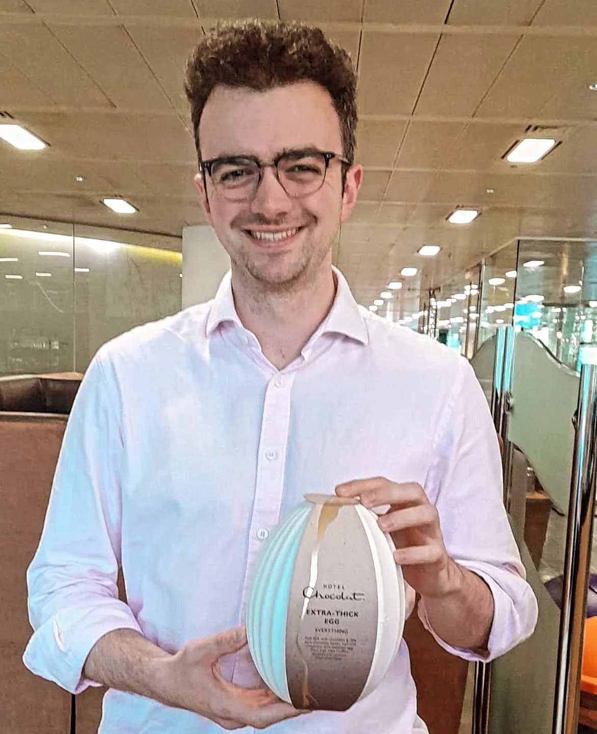 He guessed it egg-actly right&hellip; 🥚😉
Congratulations to Henry, our Easter Giveaway winner, who takes home a luxury chocolate Easter egg! 🍫🏆

Thanks to everyone who entered &ndash; have a fantastic and Happy Easter! 🐣🌸