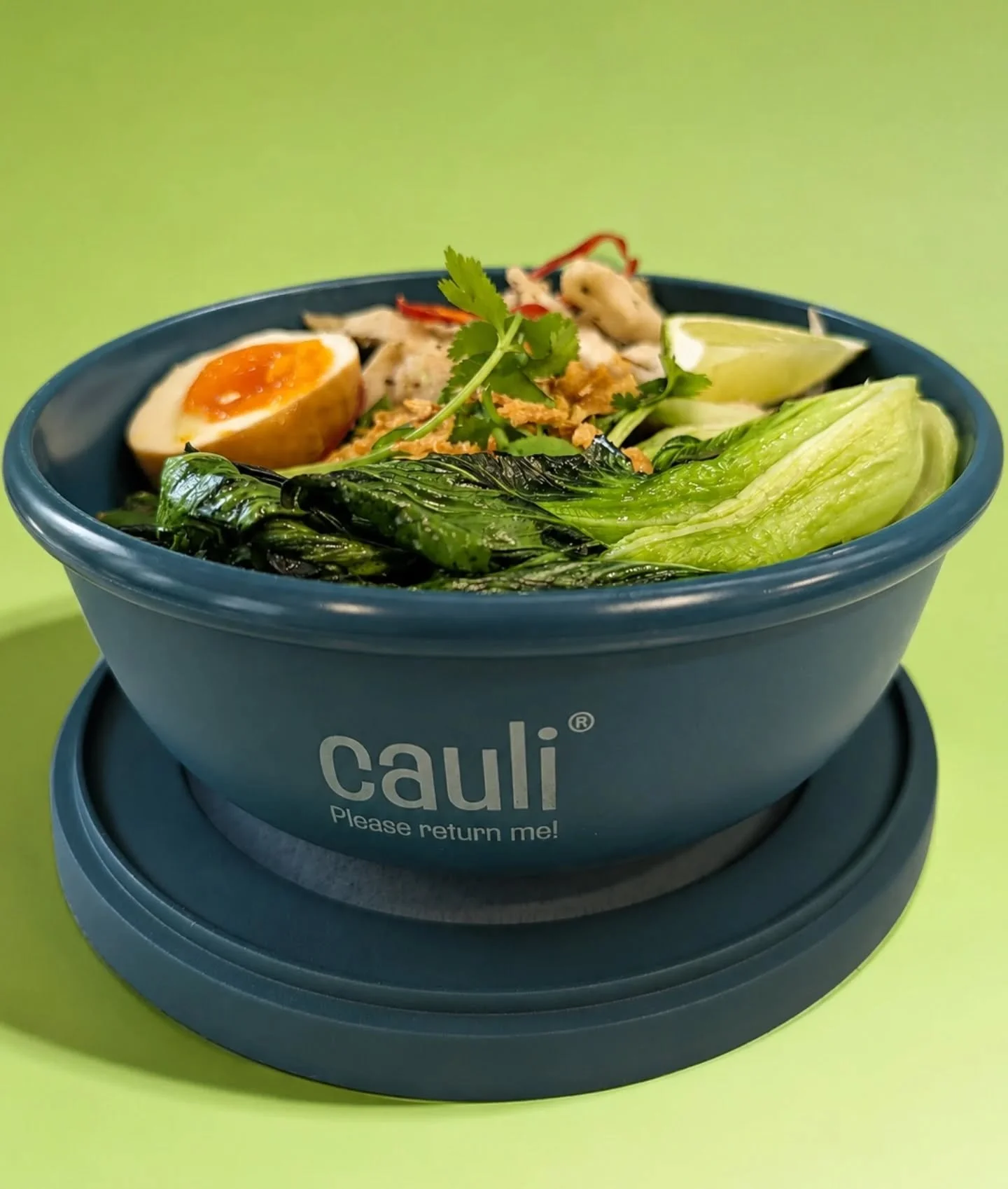 Today's bangin' bowl is... A Caulibox? 🤔♻️

This is our Thai Laksa served in a reusable Caulibox container! 

Caulibox is a sustainable and convenient reusable food container system that lets us ditch disposables, reduce waste, and cut down on GHG e
