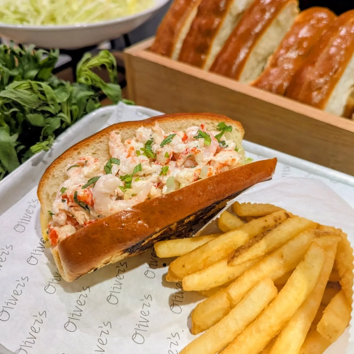 Another new menu item! ✨

New on Oliver's Choice... The Prawn &amp; Crayfish Roll 🥖🦞

Served in a soft and pillowy buttered brioche roll, golden and toasted on the outside 🍞 

A sumptuous filling of soft shellfish tossed in a mayonnaise dressing ?