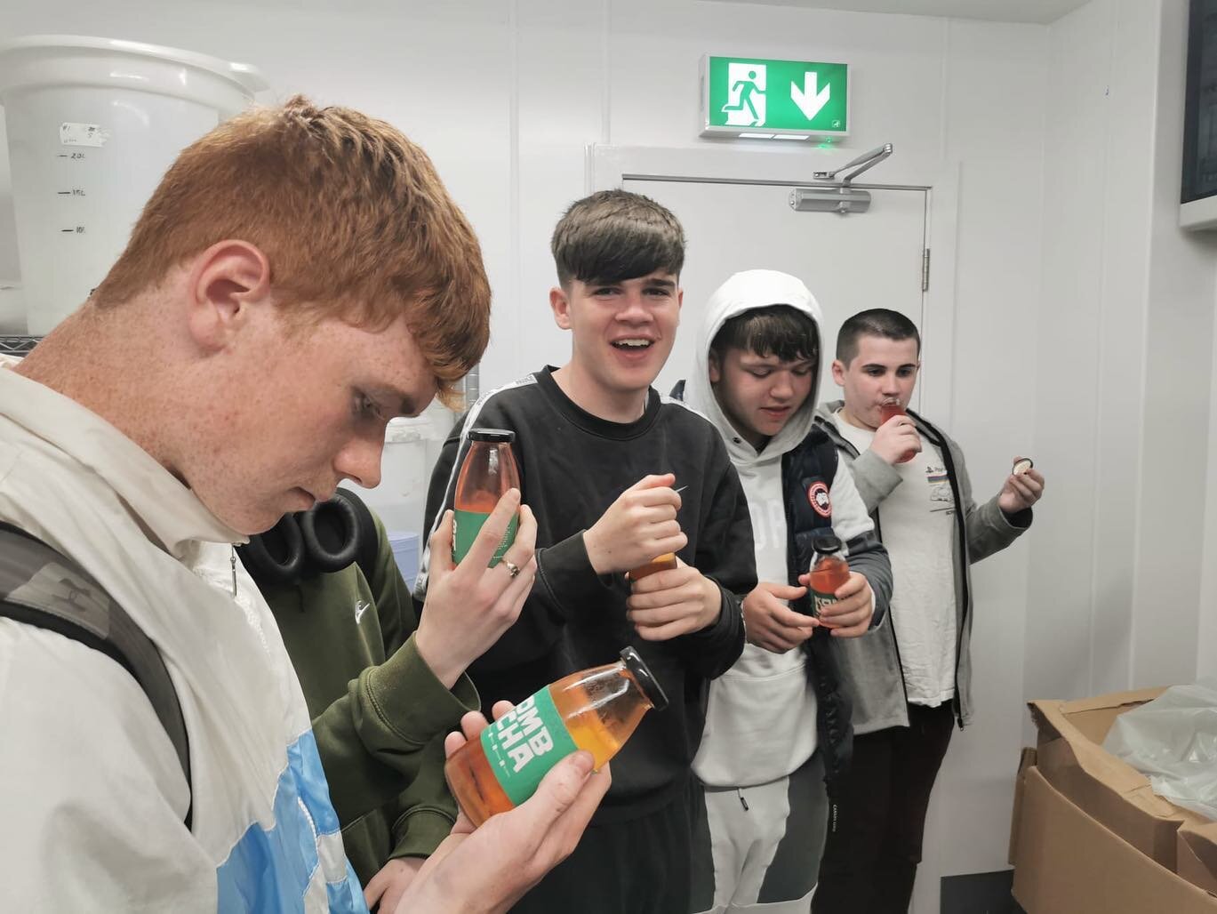 LCA1 visited Catalyst's kitchen followed by lunch in Catalyst on Florentine road as part of their food science module. Thanks to Nathan for sharing his expertise on setting up a business and food safety.  There are now a few kombucha connoisseurs in 