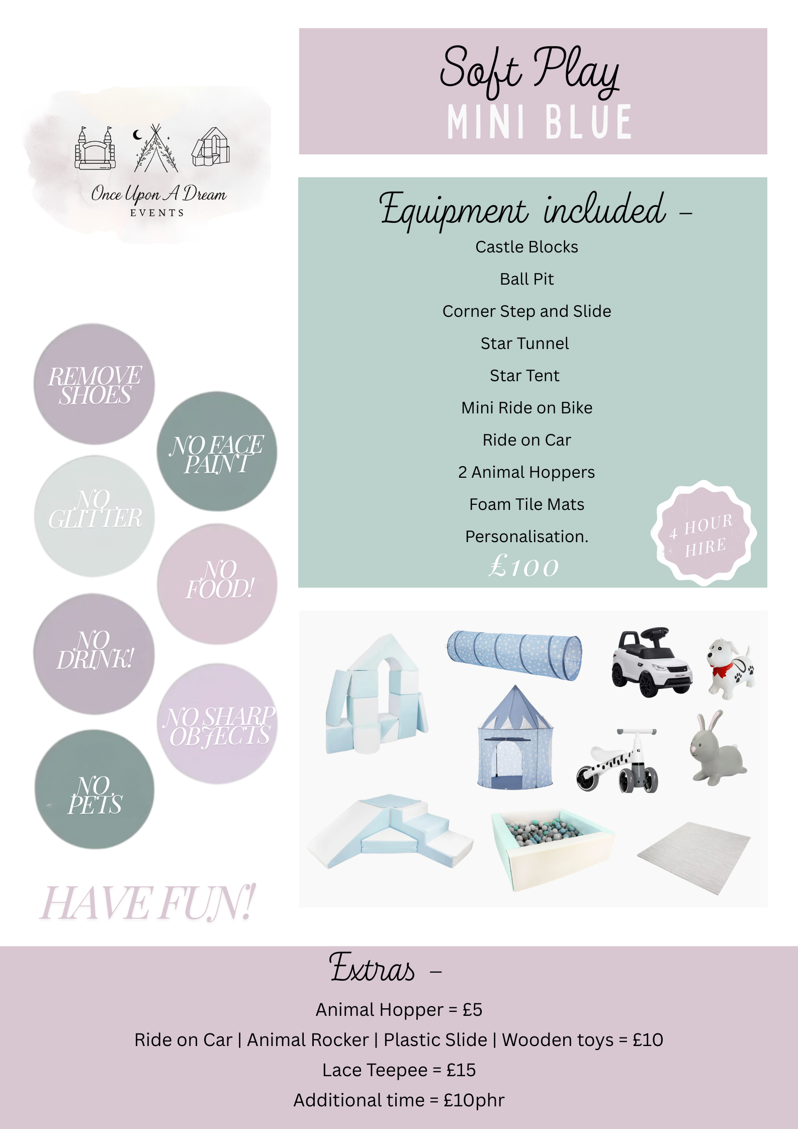 bouncy castle safety rules - Soft Play Mini Blue.png