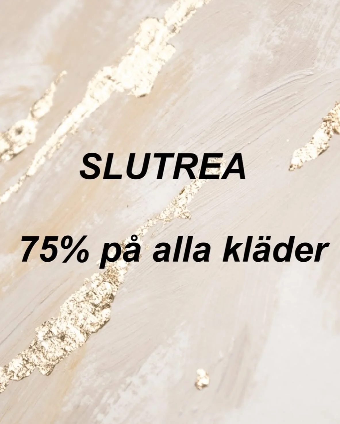 🌸 75% p&aring; ALLA kl&auml;der! 🌸

Nu g&ouml;r vi plats f&ouml;r v&aring;ra h&auml;rliga v&aring;r- och sommarnyheter, och d&auml;rf&ouml;r har vi just nu 75% rabatt p&aring; alla kl&auml;der!

Passa p&aring; att fynda din balkl&auml;nning, hitta 