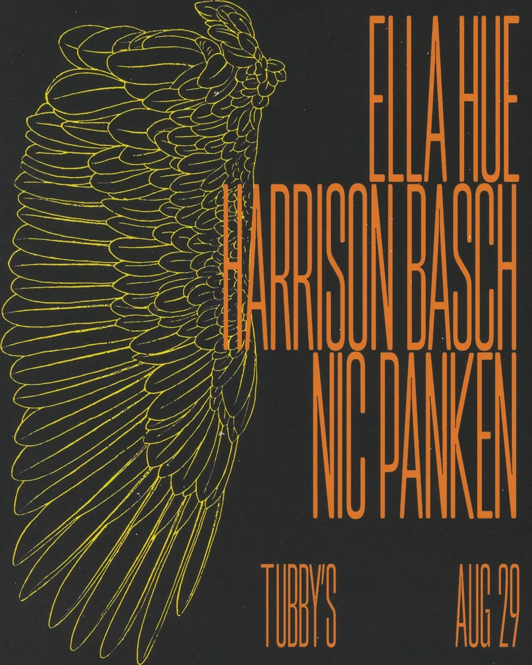 ELLA HUE + HARRISON BASCH + NIC PANKEN