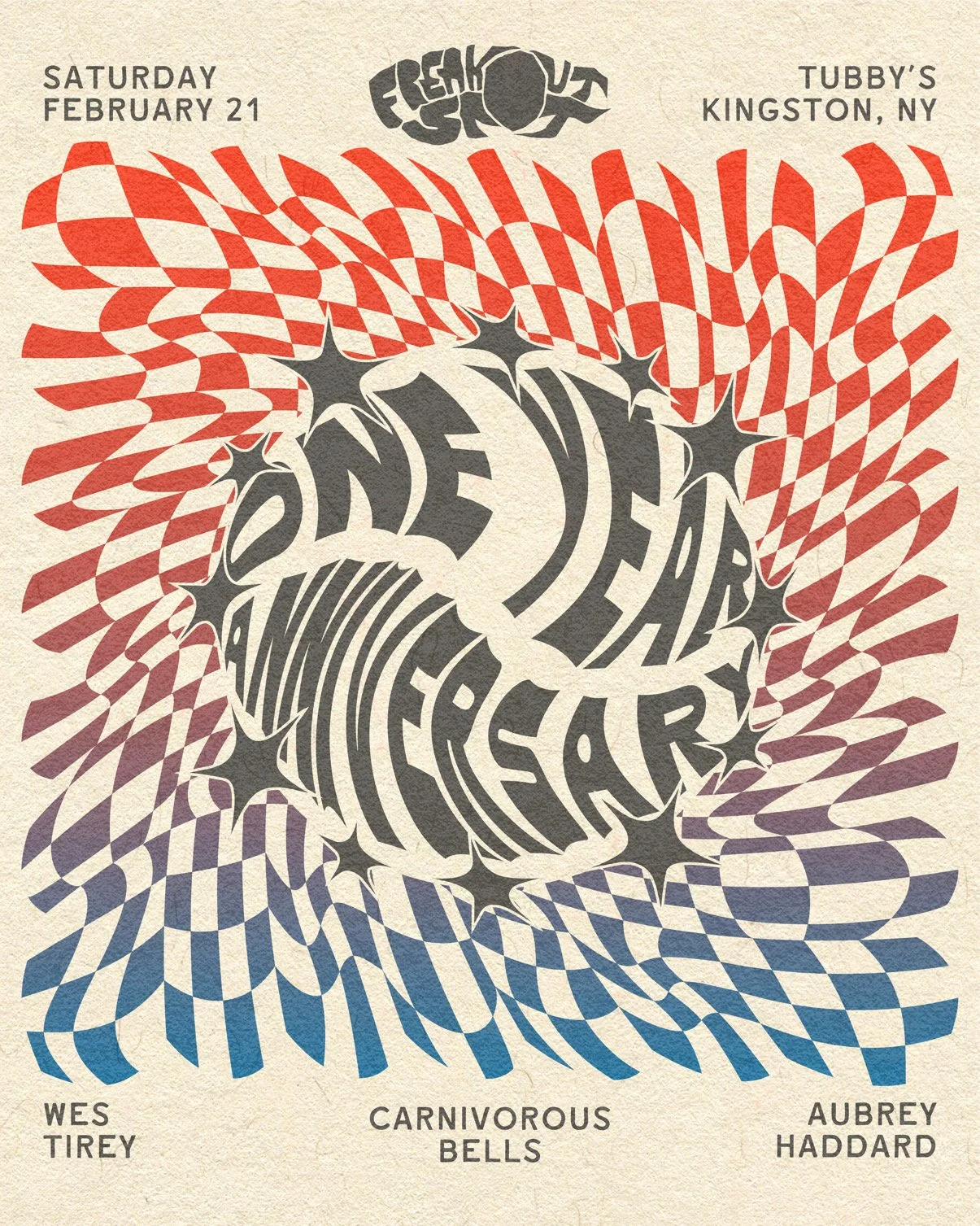 FREAKOUT SPOT ANNIVERSARY PARTY: WES TIREY + AUBREY HADDARD + CARNIVOROUS BELLS