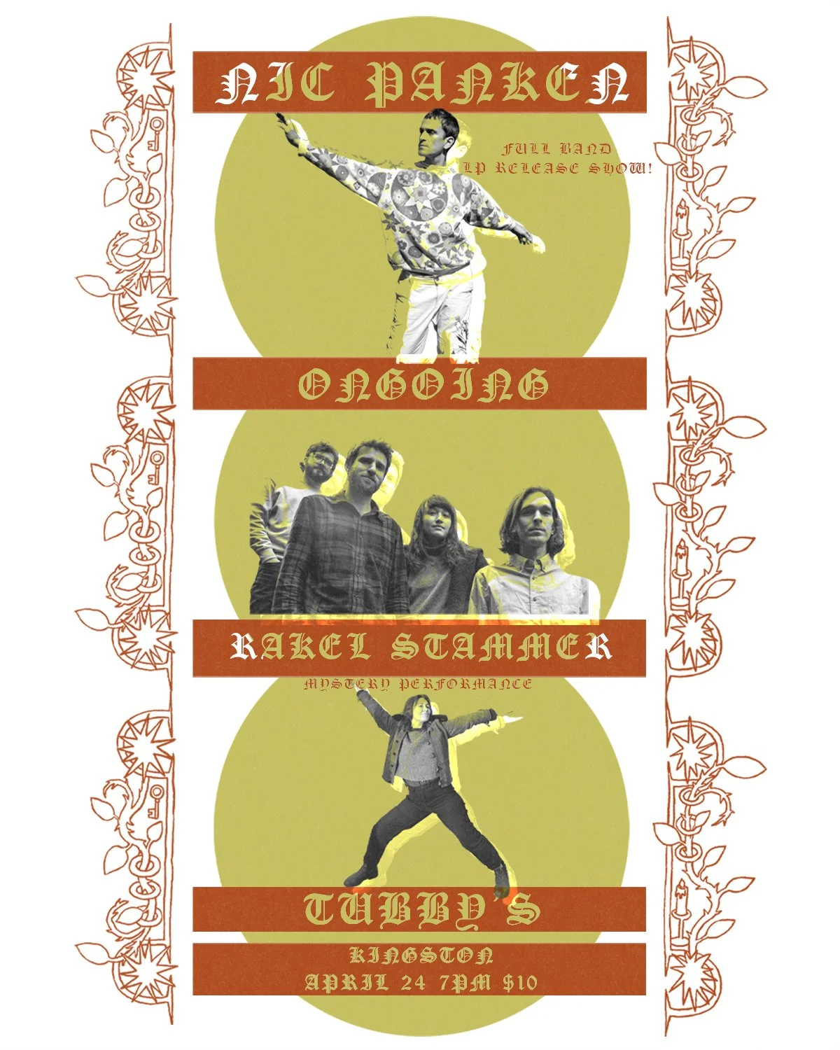 NIC PANKEN (record release show) + ONGOING + RAKEL STAMMER