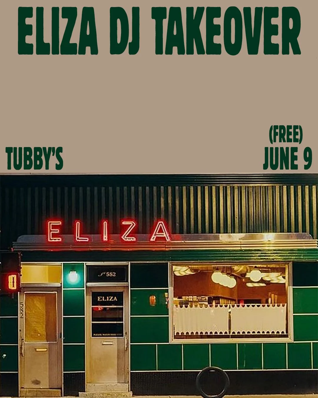 DJ NIGHT: ELIZA TAKEOVER! (FREE)