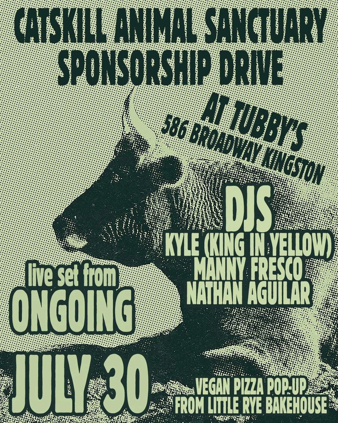 BENEFIT FOR CATSKILL ANIMAL SANCTUARY with ONGOING + DJs