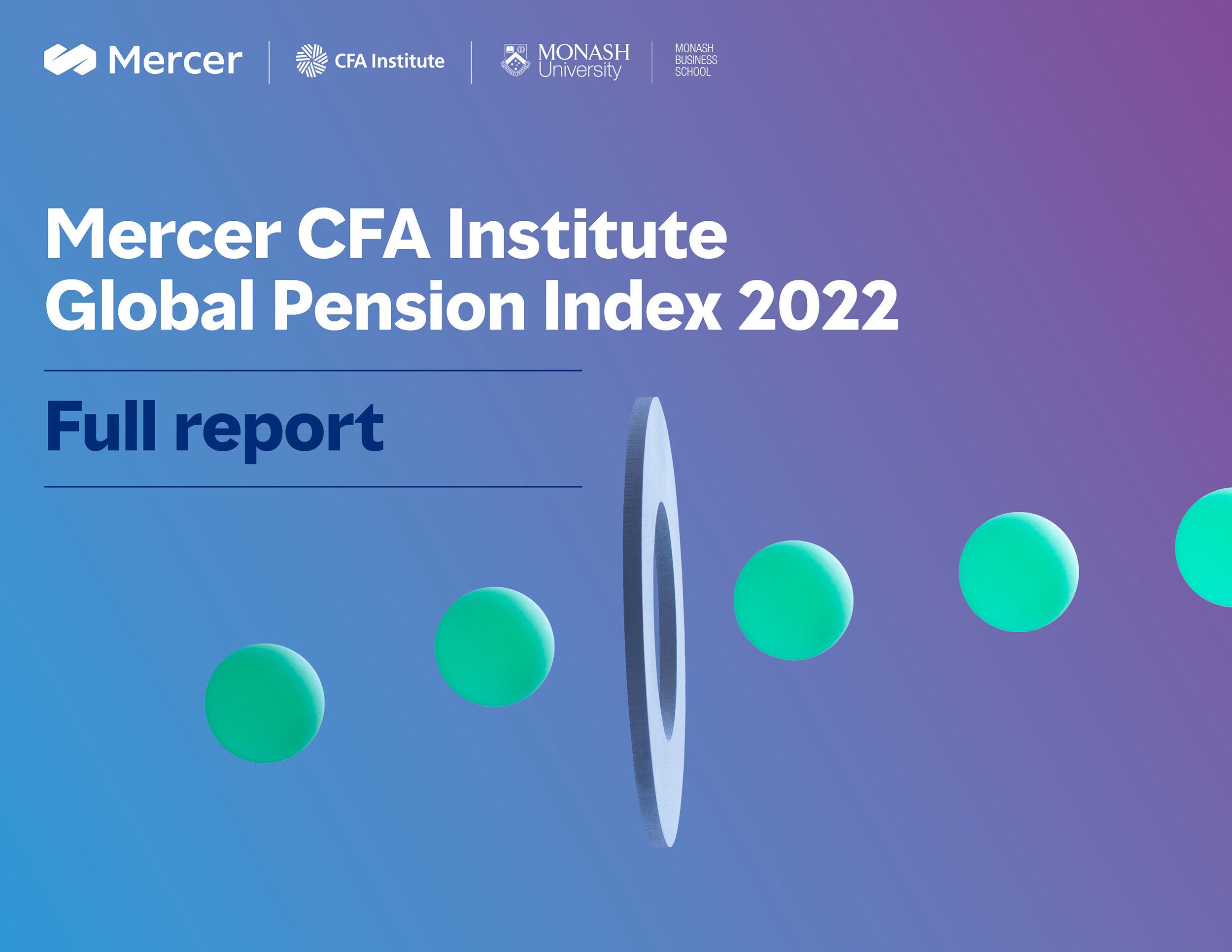 Mercer CFA Institute Global Pension Index 2022 was released 11th October