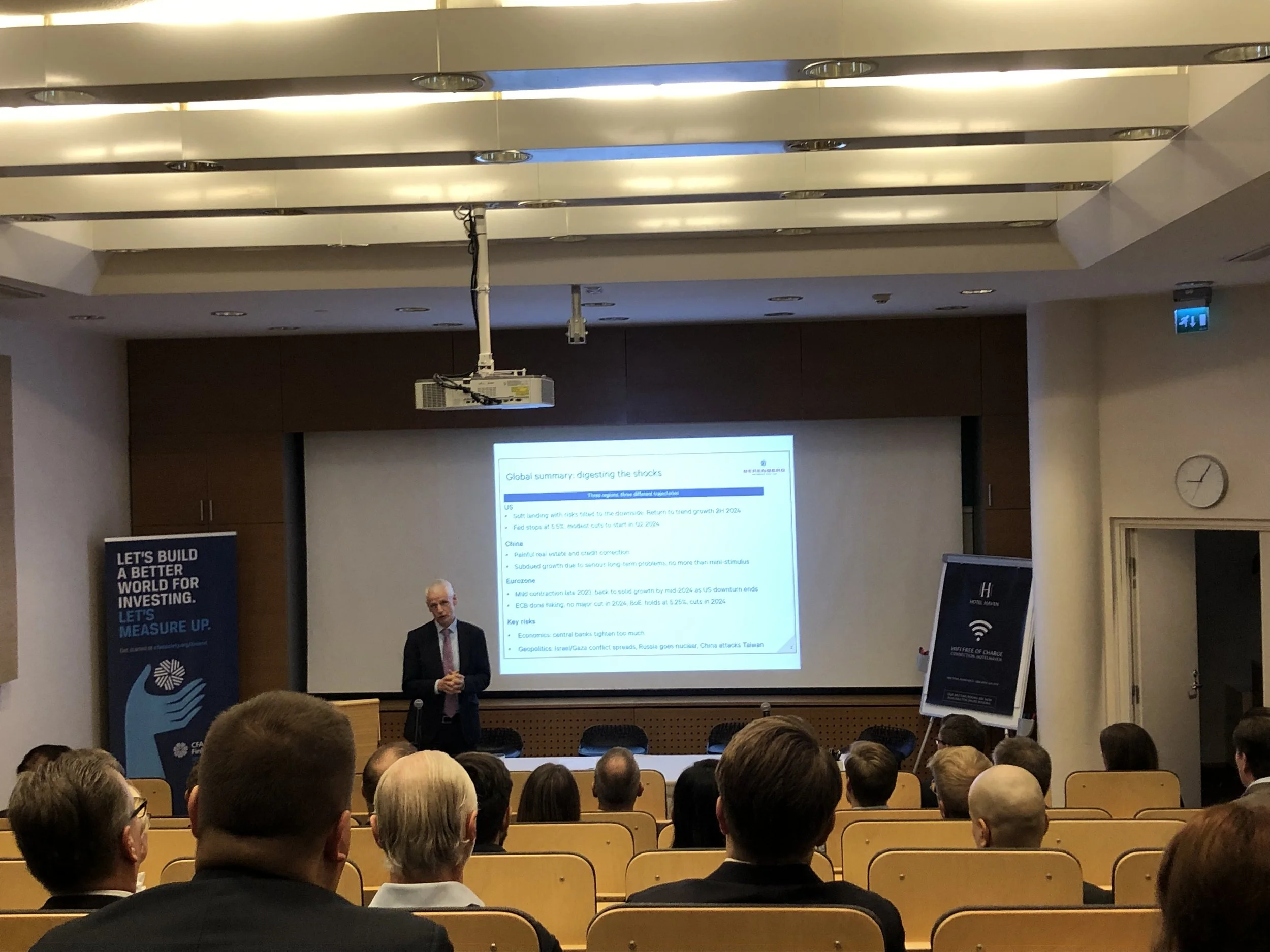 Macroeconomic Outlook and Challenges-breakfast event took place at Hotel Haven on 1st November