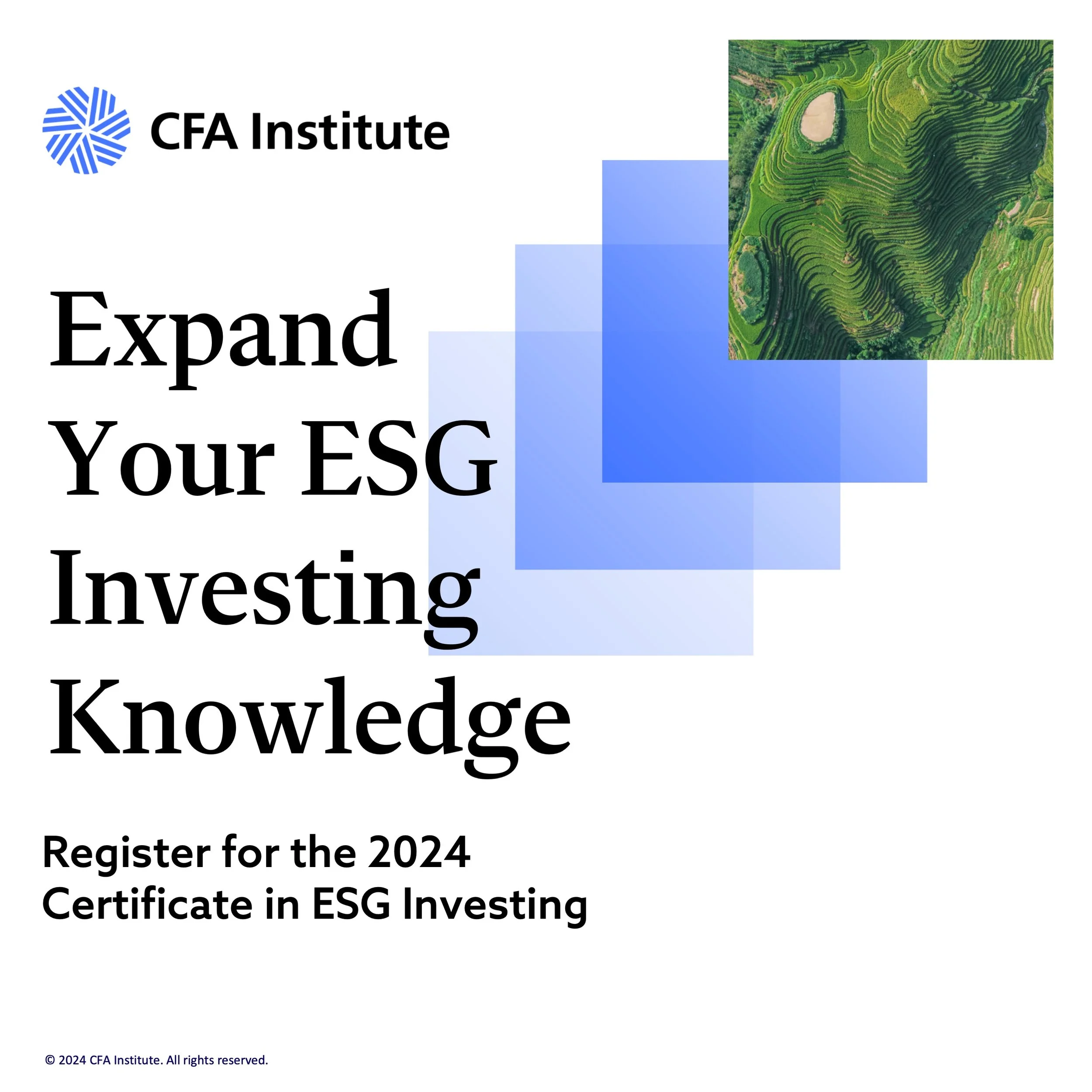 Certificate in ESG Investing has been updated for 2024